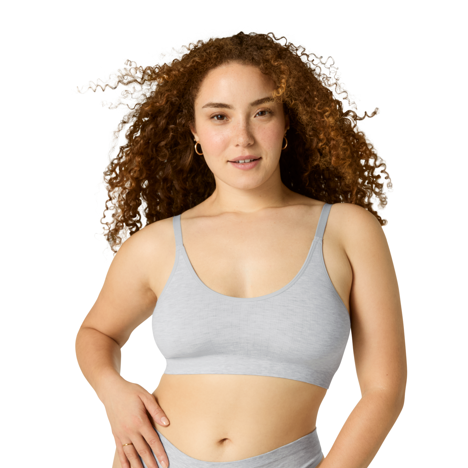 Seamless Scoop Bralette - Varsity Grey Heather WO1 [8343]
