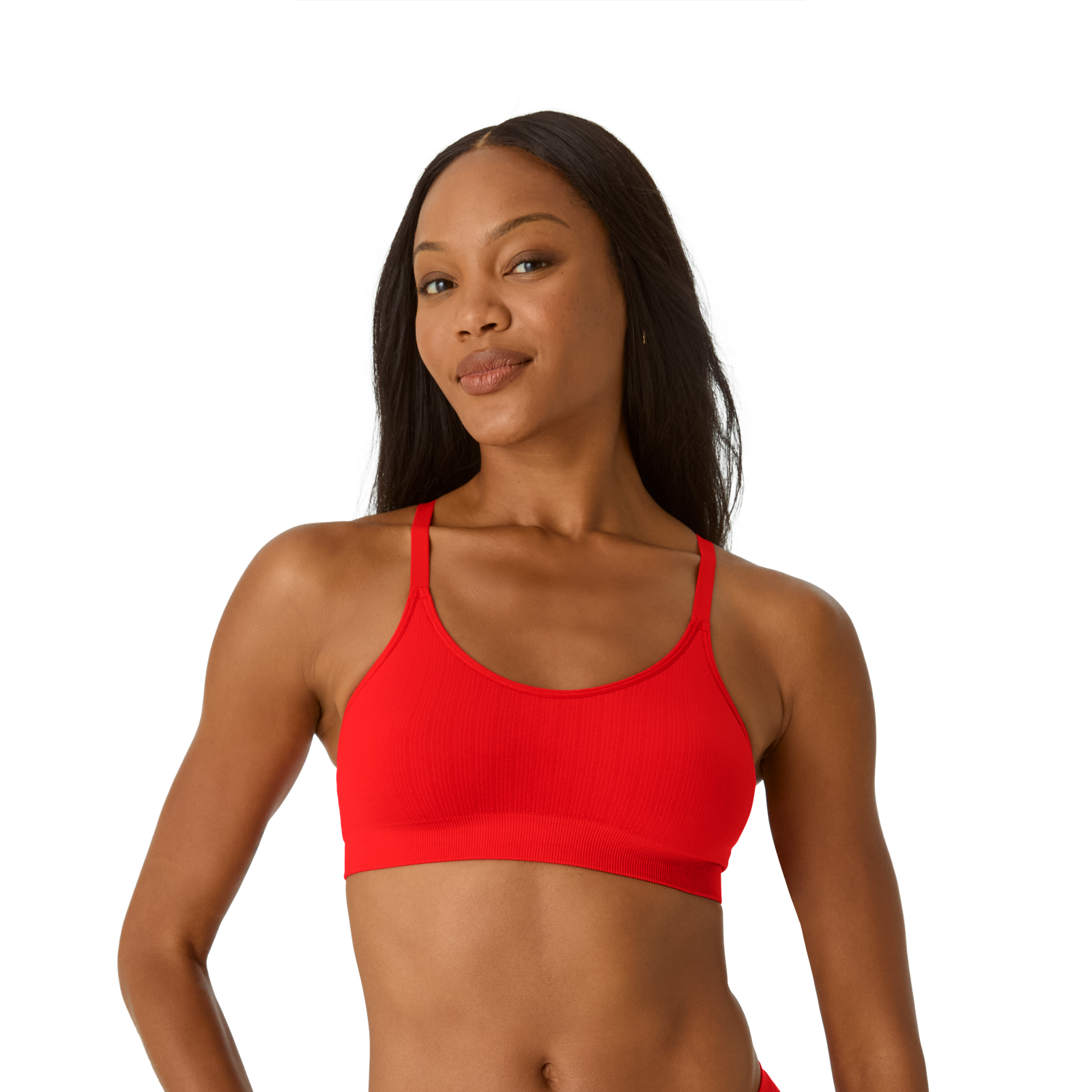 Women's Seamless Scoop Bralette - Red Sky WO1 [8343]