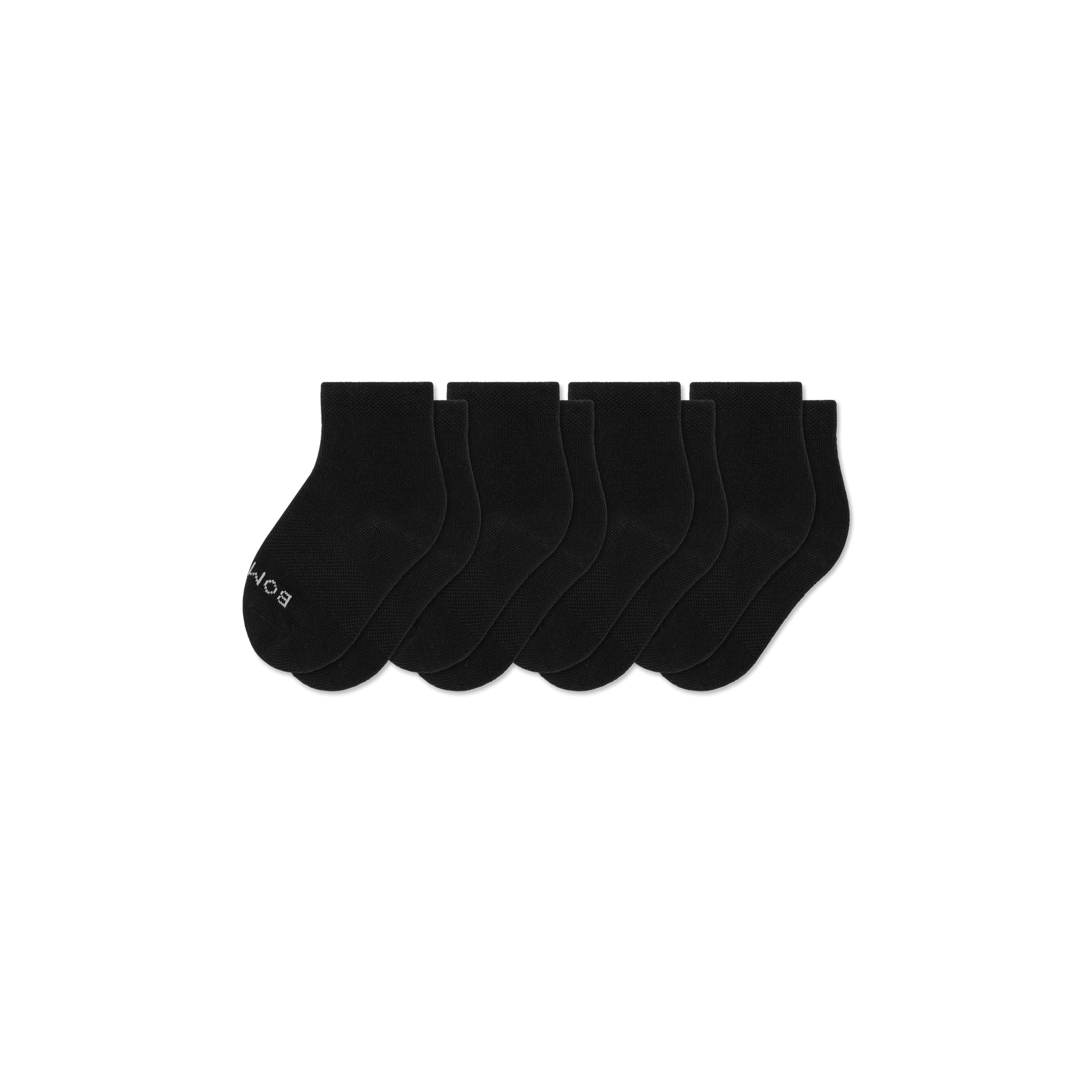 Toddler Lightweight Calf Sock 4-Pack - Black