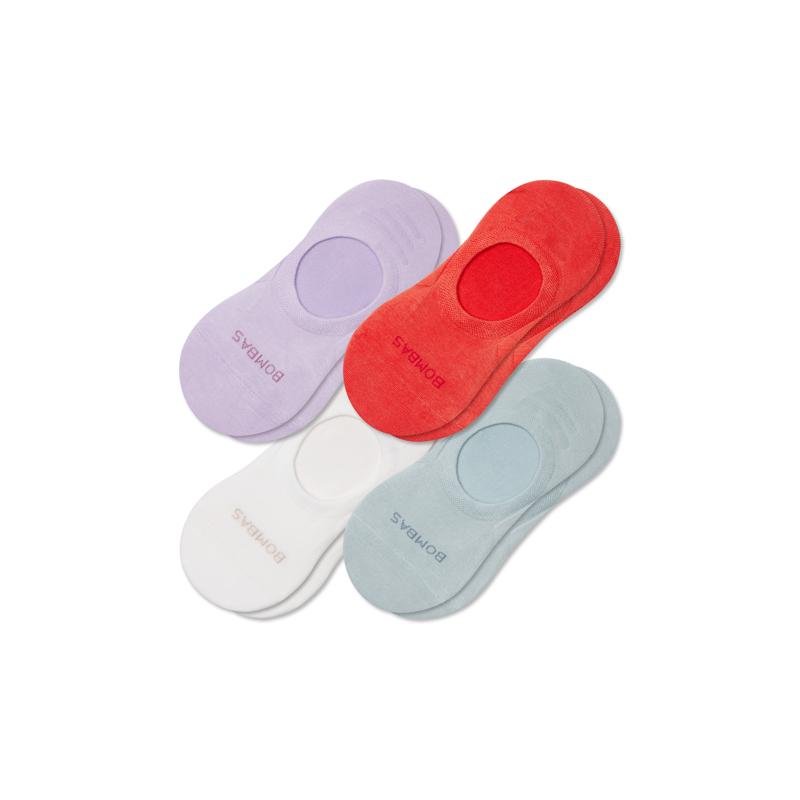 Lightweight No Show Sock 4-Pack - Lavender Mist Mix L [8410]