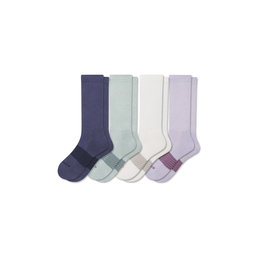 Women's Solids Calf Sock 4-Pack - Modern Court Wear
