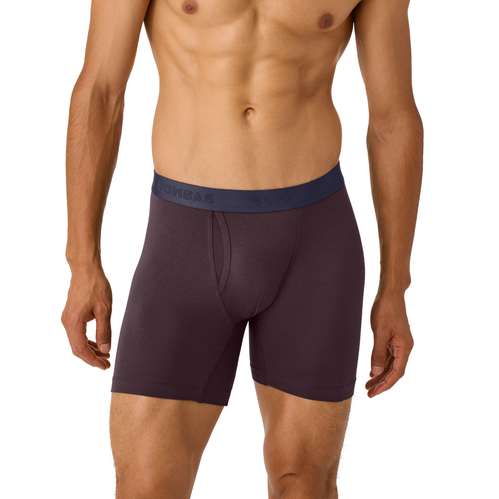 Men's Cotton Modal Blend Boxer Brief - All Spice / Midnight Navy Waistband MO1 [8470]