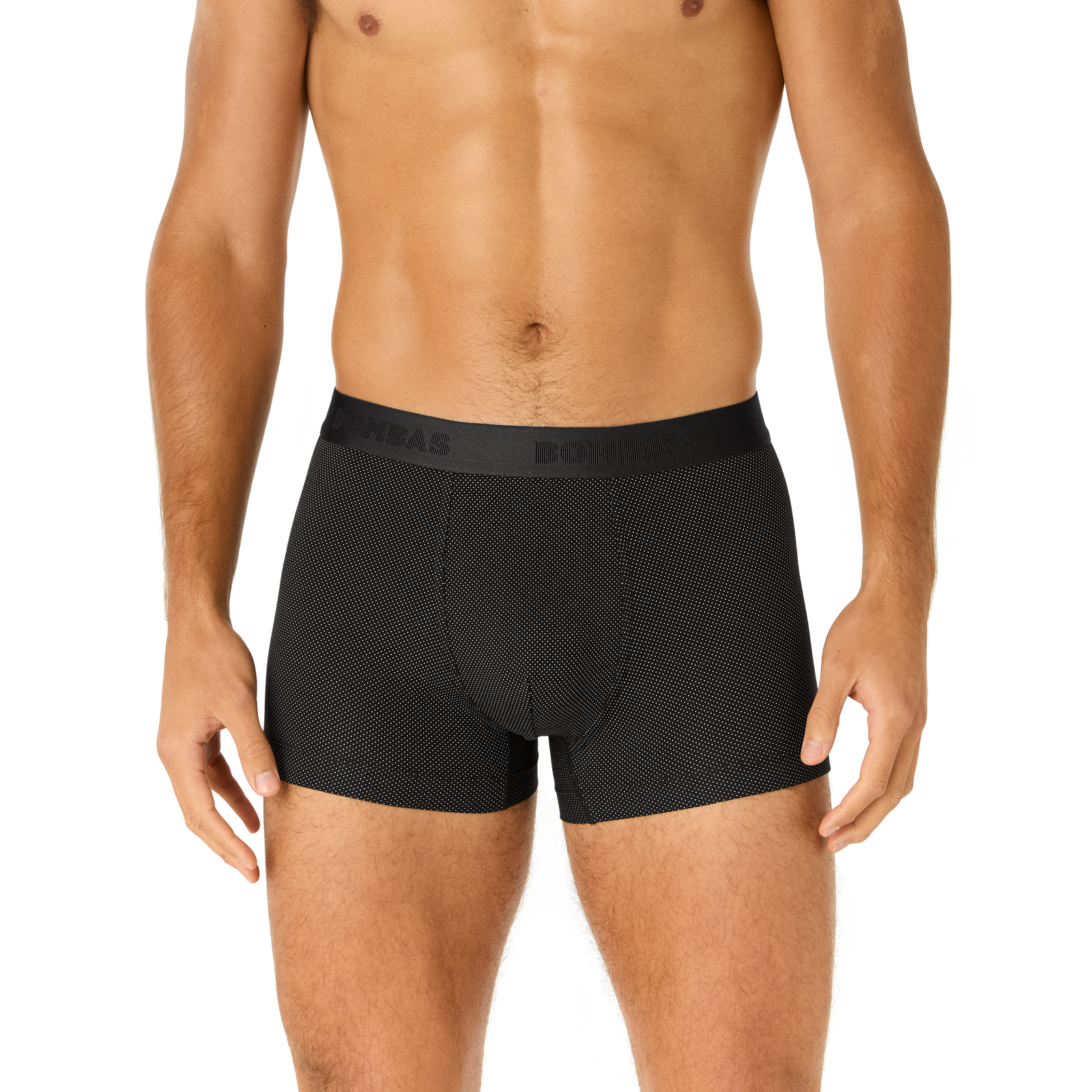 Men's Cotton Modal Blend Trunk - Black Birds Eye MO1 [8712]