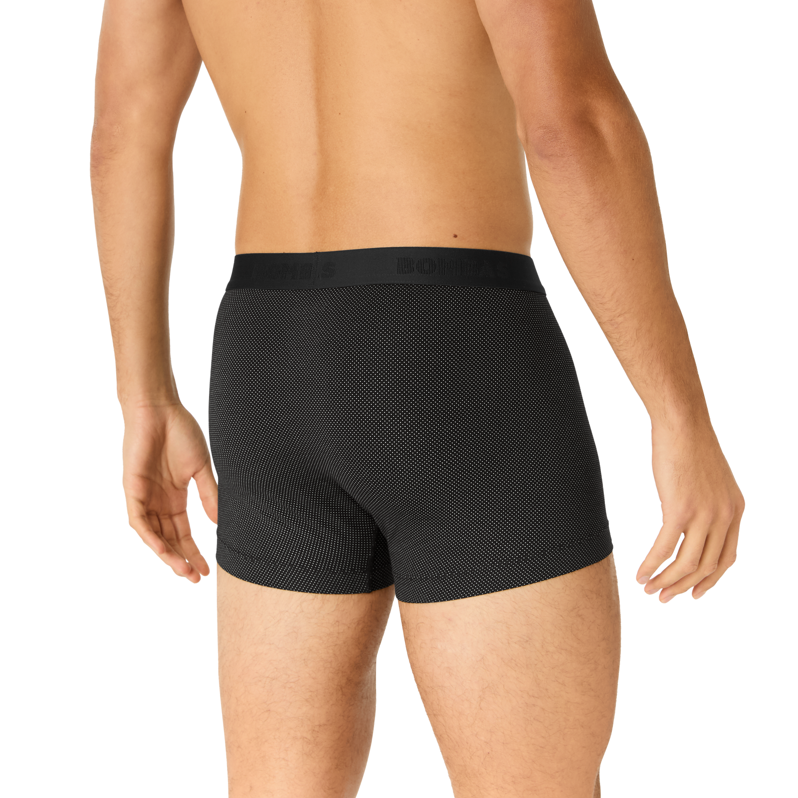 Men's Cotton Modal Blend Trunk - Black Birds Eye MO2 [8712]