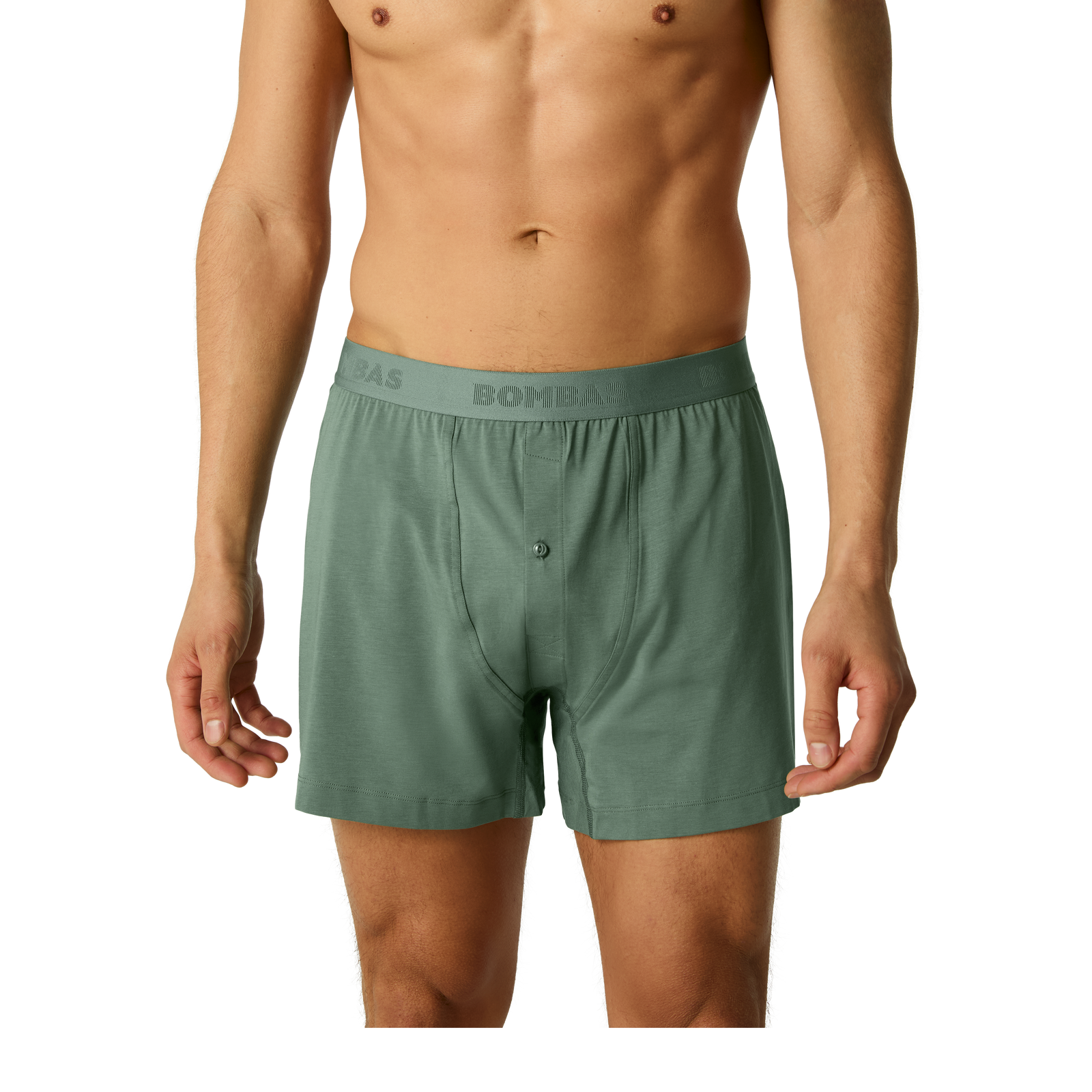 Cotton Modal Blend Boxer Brief - Dark Sage MO1 [8473]