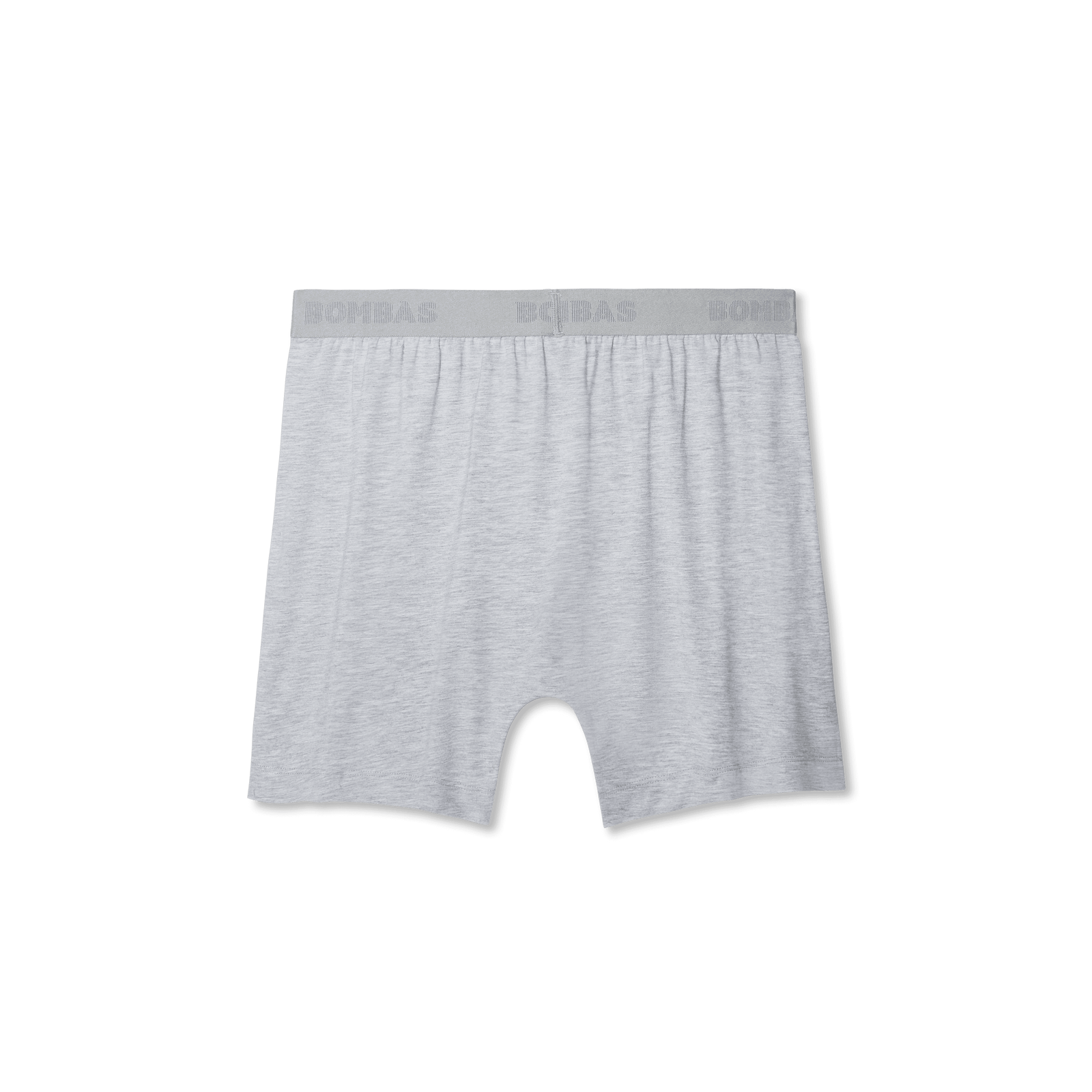 Men's Cotton Modal Blend Boxer - Medium Heather Grey L Back [8473]