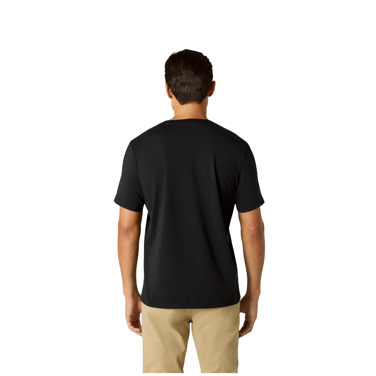 Pima Cotton Crew Neck T-Shirt - Black MO3 [8525]