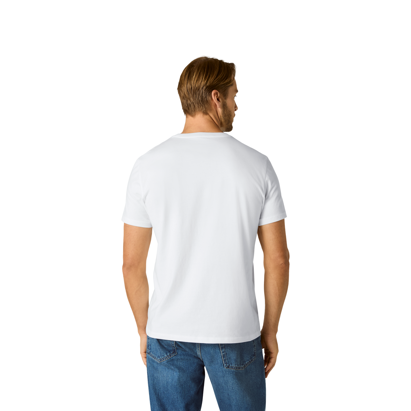 Pima Cotton Crew Neck T-Shirt - White MO3 [8525]