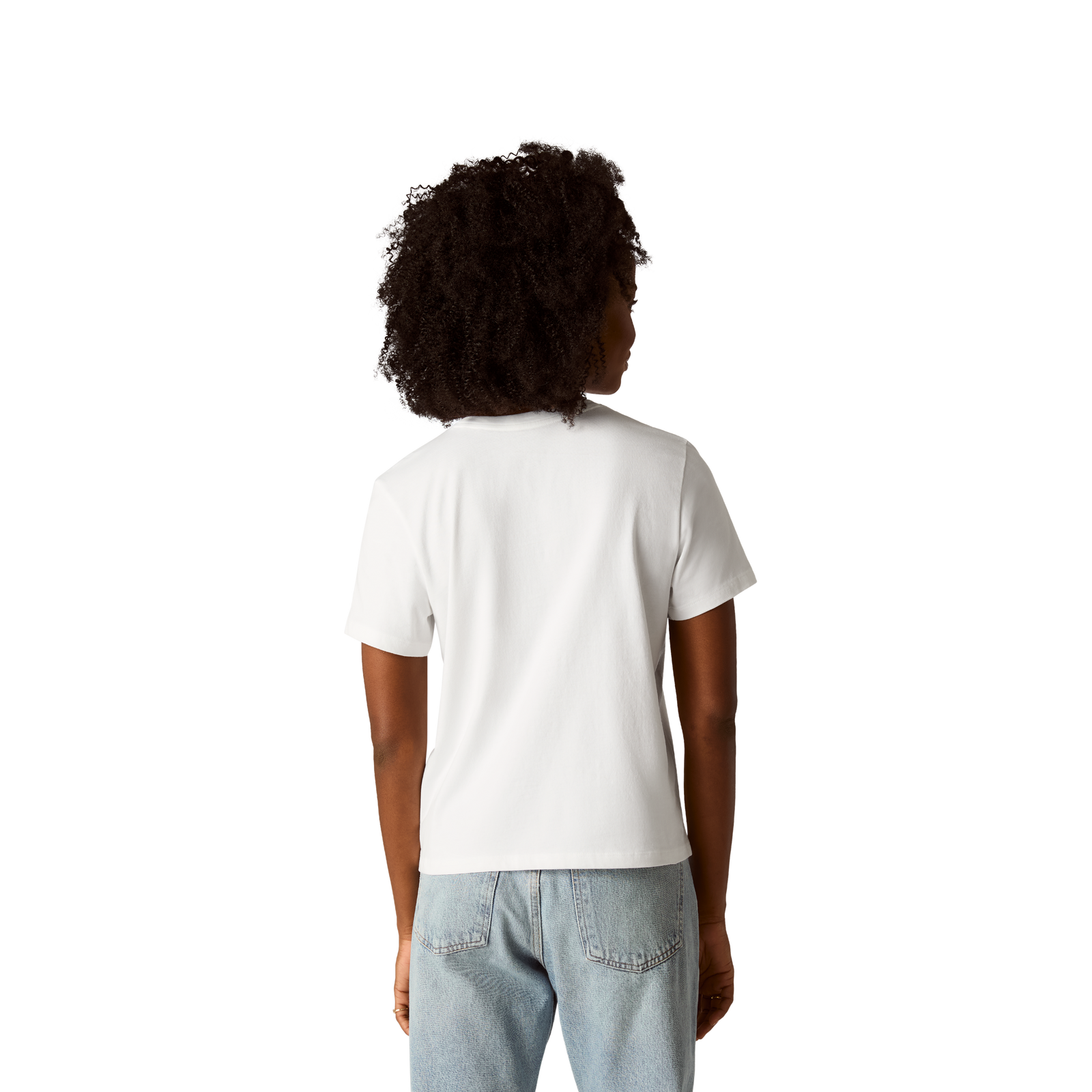 Pima Cotton Crew Neck T-Shirt - White WO3 [8530]