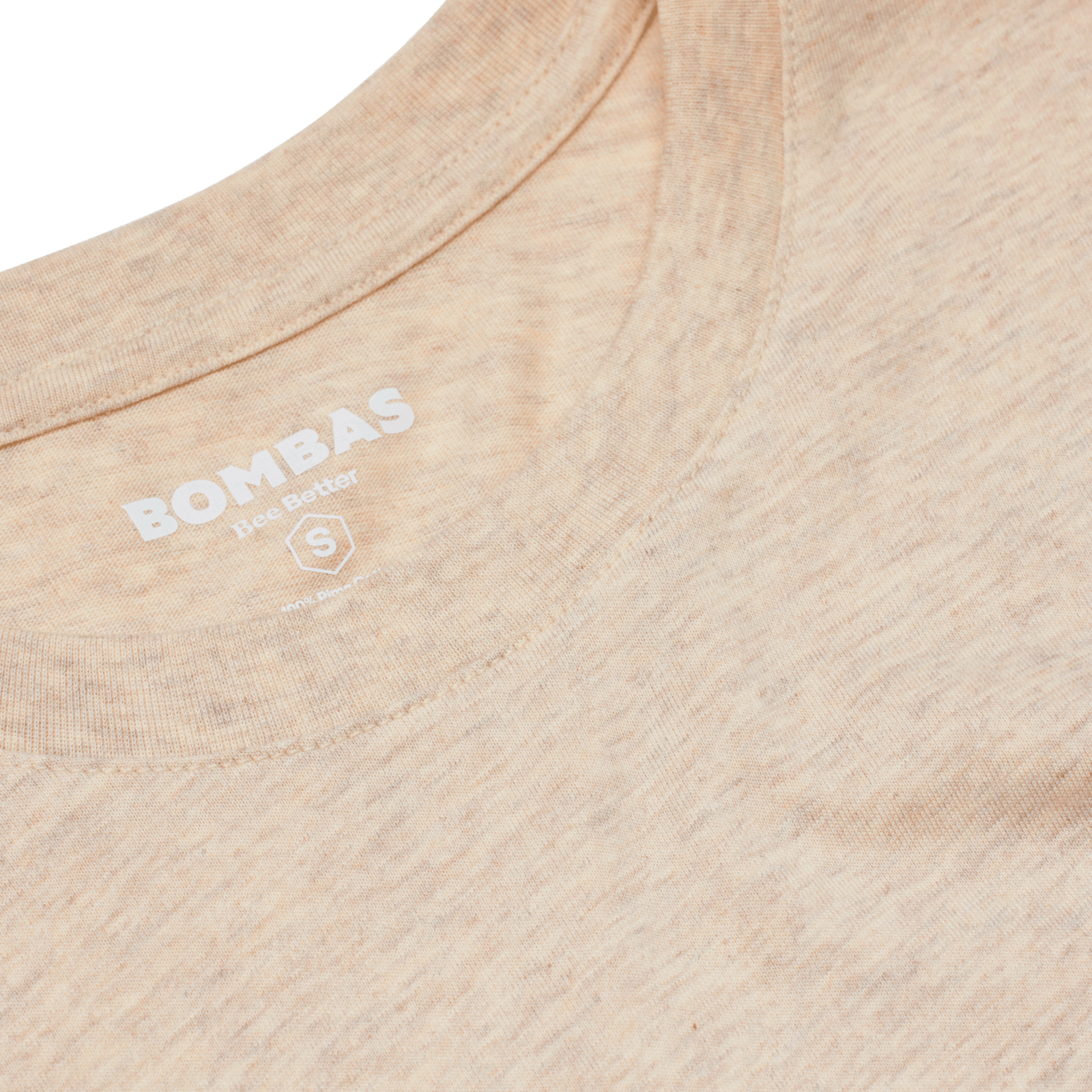 Women's Pima Cotton Crew Neck T-Shirt - Sandy Heather Detail [8530]