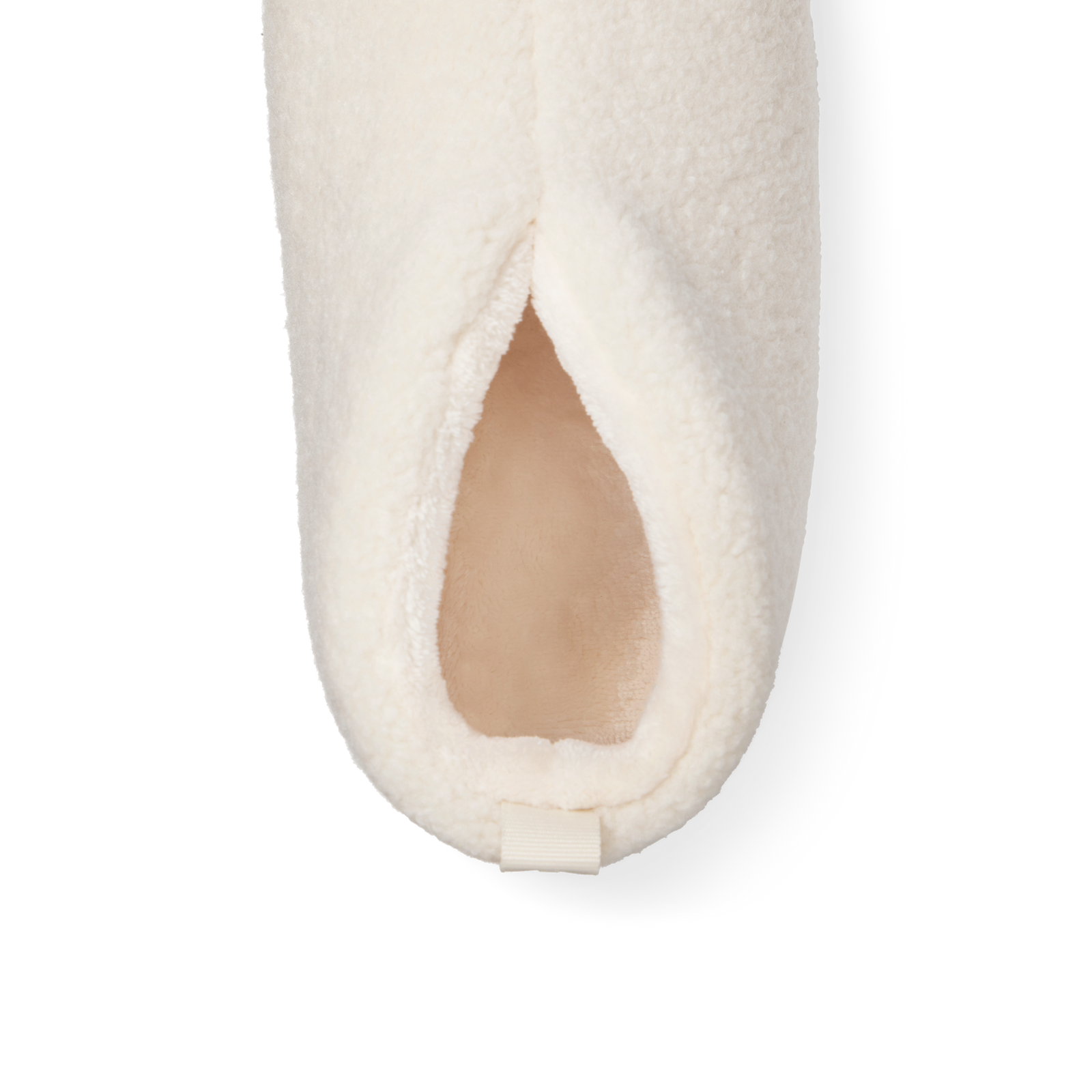 Women's Cabin Bootie Slipper - Cream Details [8555]