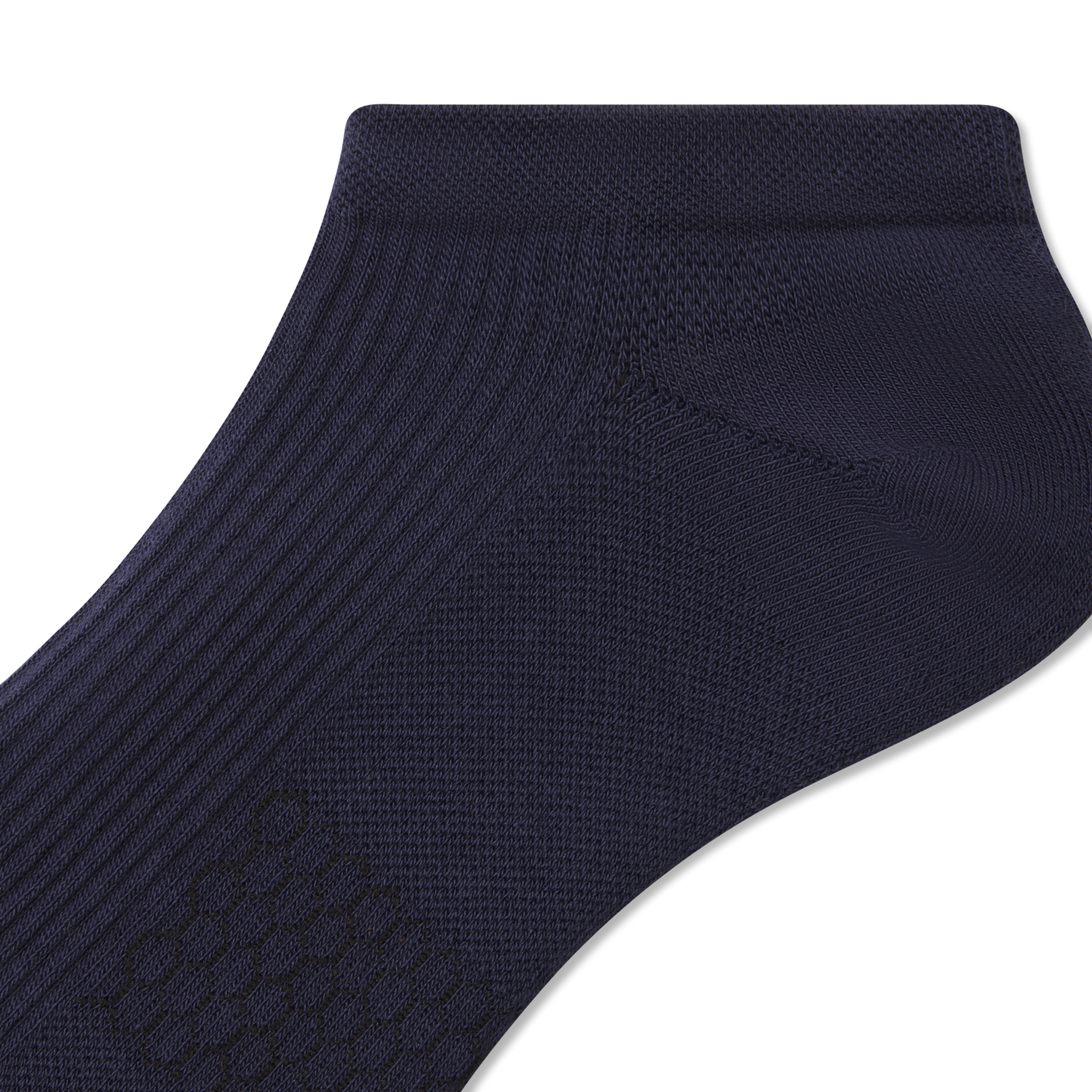 Modern Rib Ankle Socks - Midnight Navy Detail [8606]