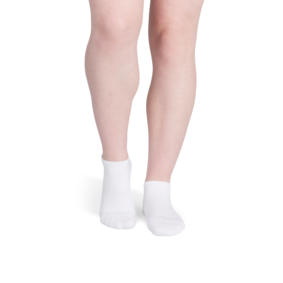 Modern Rib Ankle Socks - White WO1 [8606]
