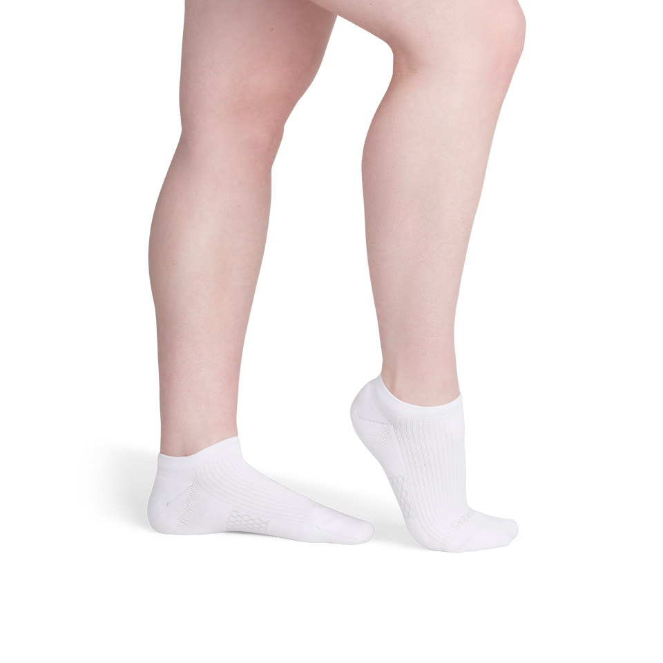 Modern Rib Ankle Socks - White WO2 [8606]