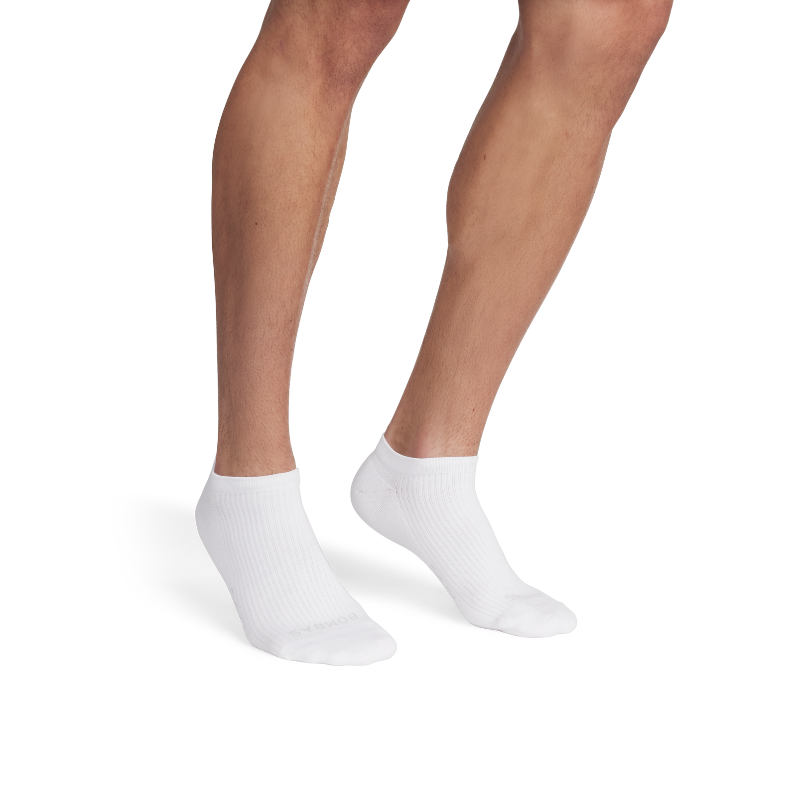 Modern Rib Ankle Socks - White MO1 [8606]