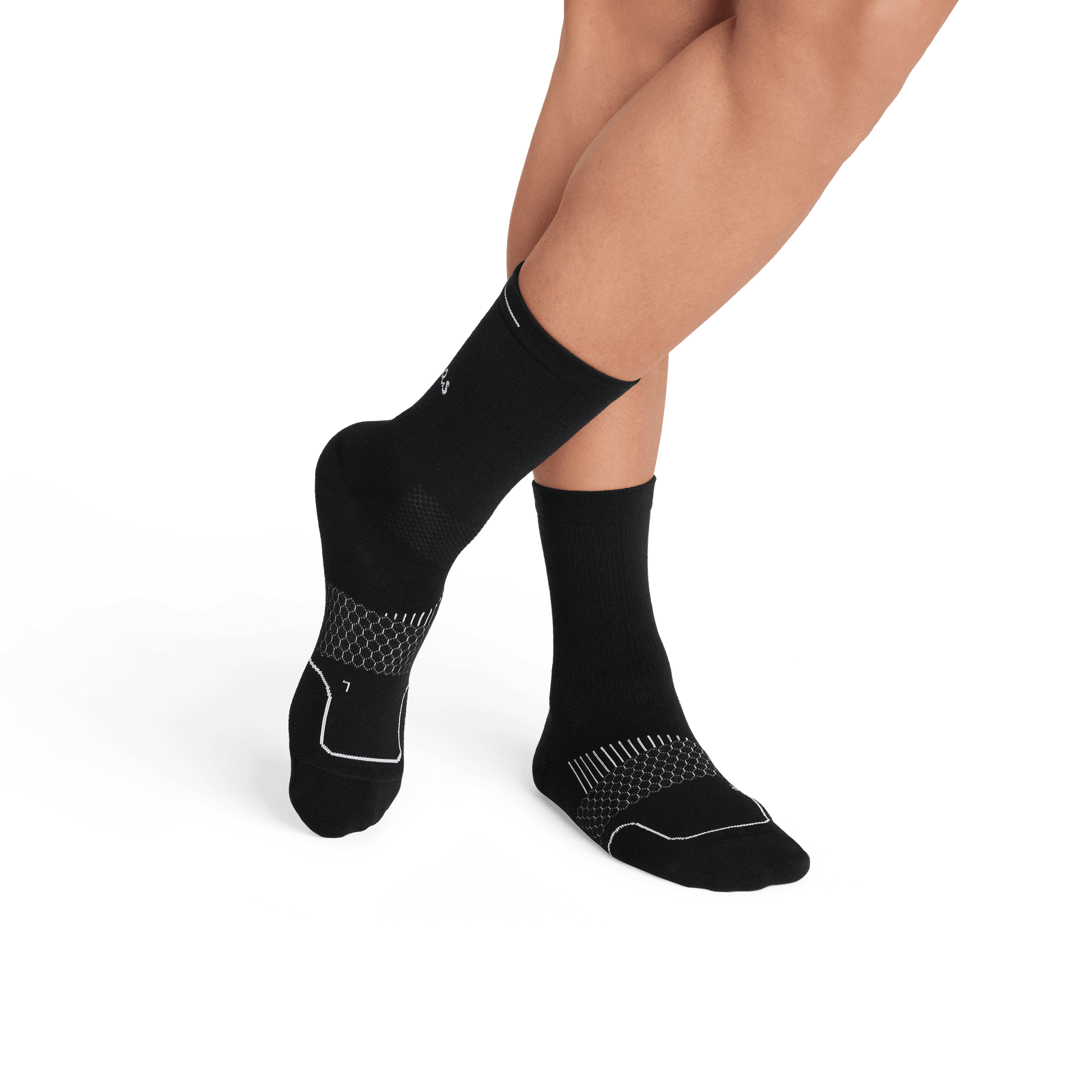 Running Half Calf - Black - MO1 [8721]