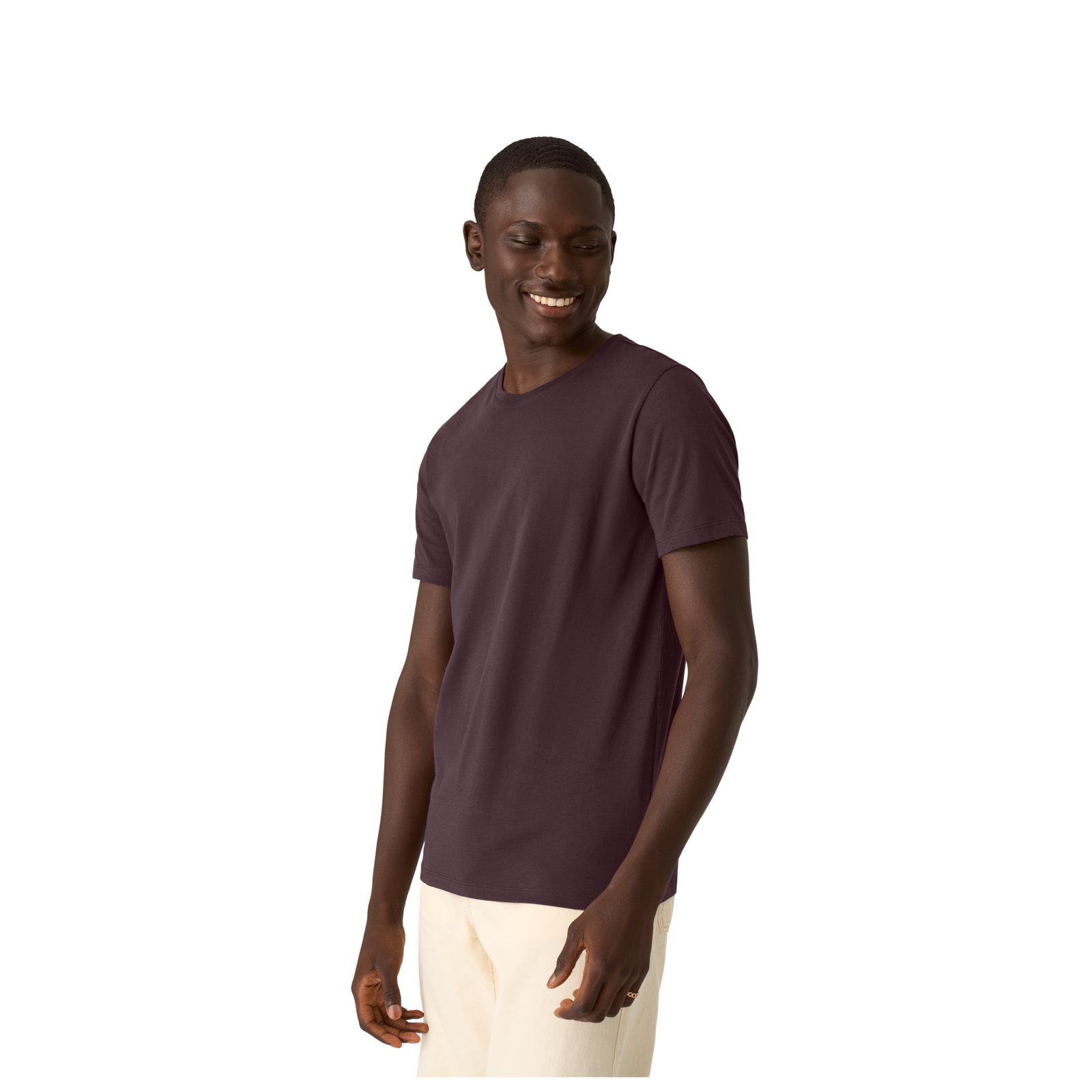 Men's Pima Cotton Slim Fit Crew Neck T-Shirt - All Spice MO1 [8526]