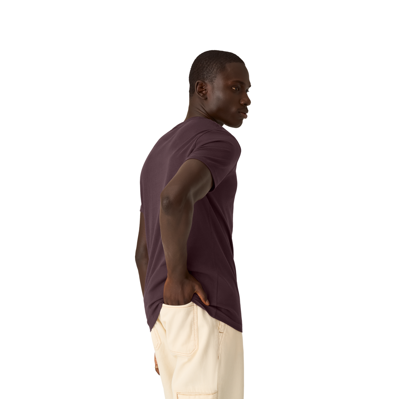 Men's Pima Cotton Slim Fit Crew Neck T-Shirt - All Spice MO2 [8526]