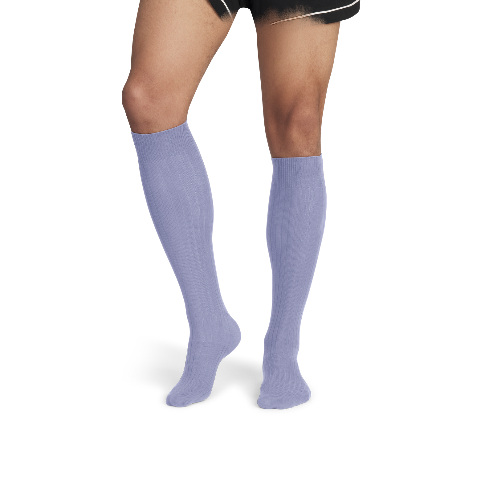Ribbed Dress OTC Socks - Dawn Blue MO1 [8806]