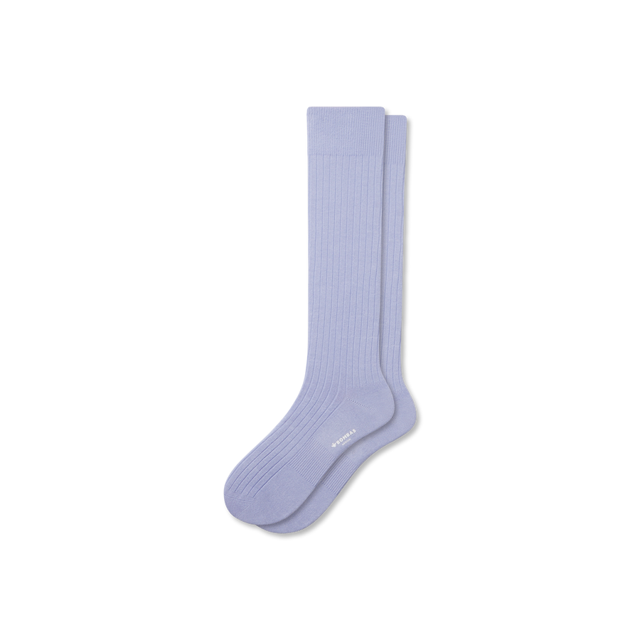 Men's Ribbed Dress Over The Calf Socks - Soft Studio Pair