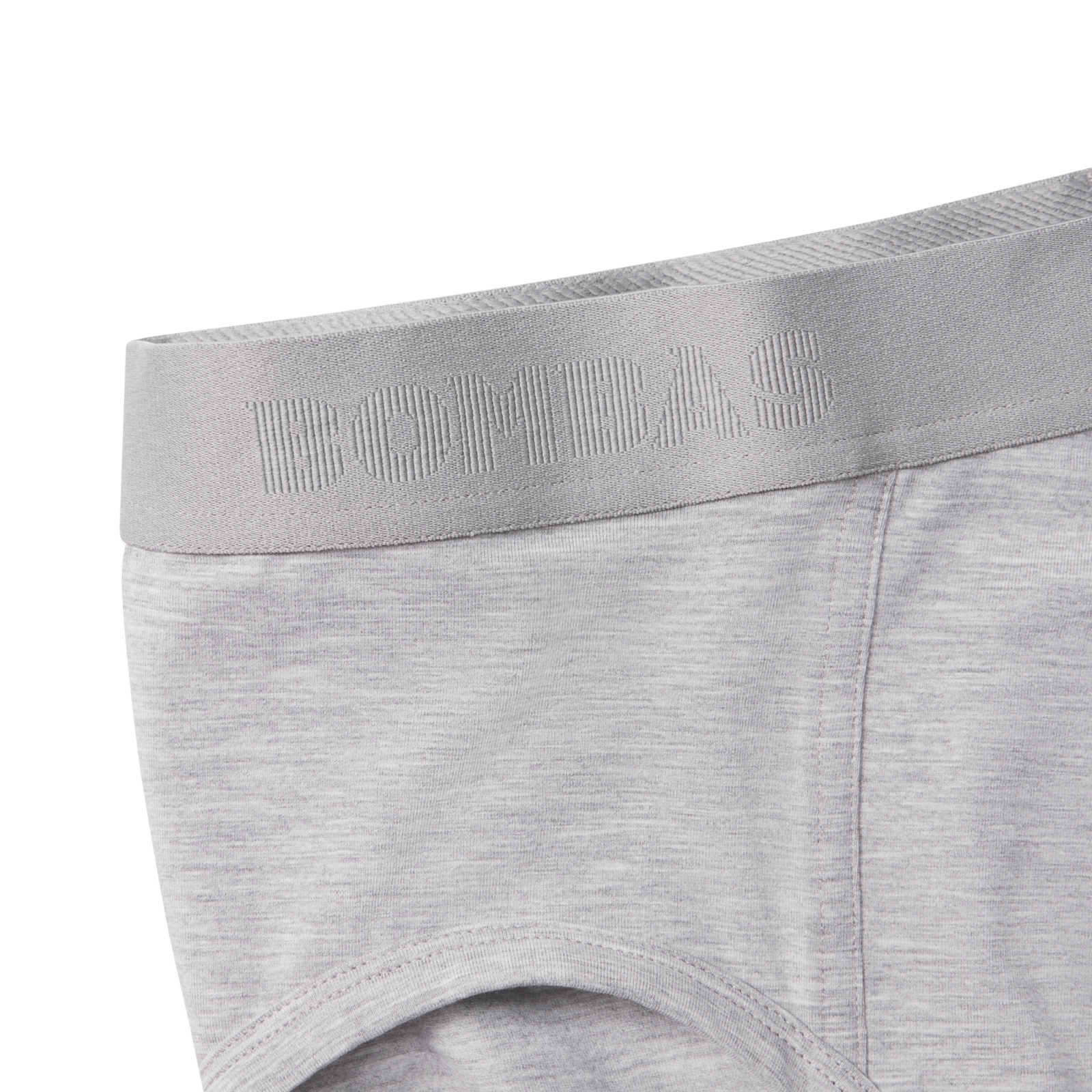 Cotton Modal Blend Brief - Medium Grey Heather Detail [8817]
