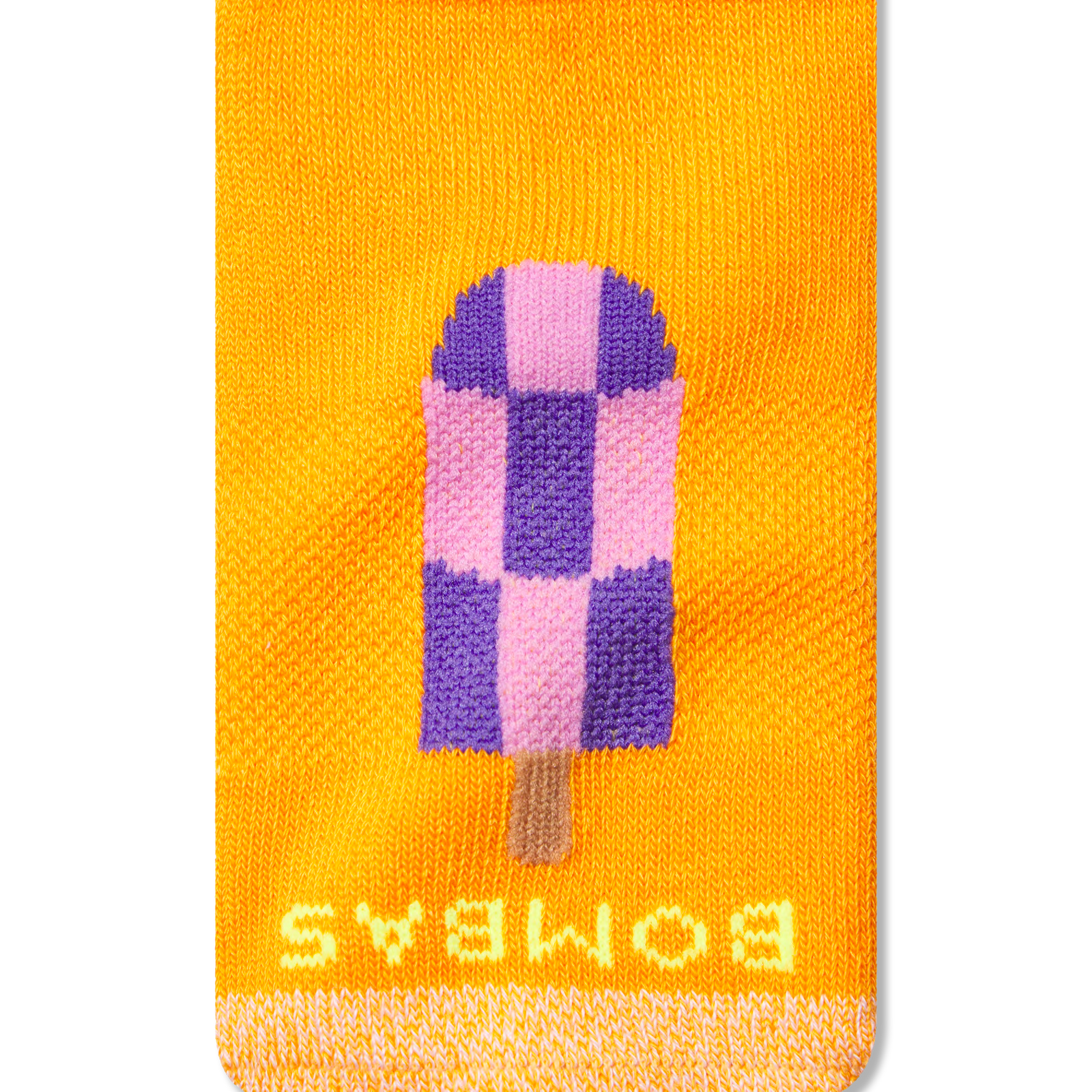 Junior Popsicle Lightweight Ankle Socks - Tangerine Pop Detail [8843]