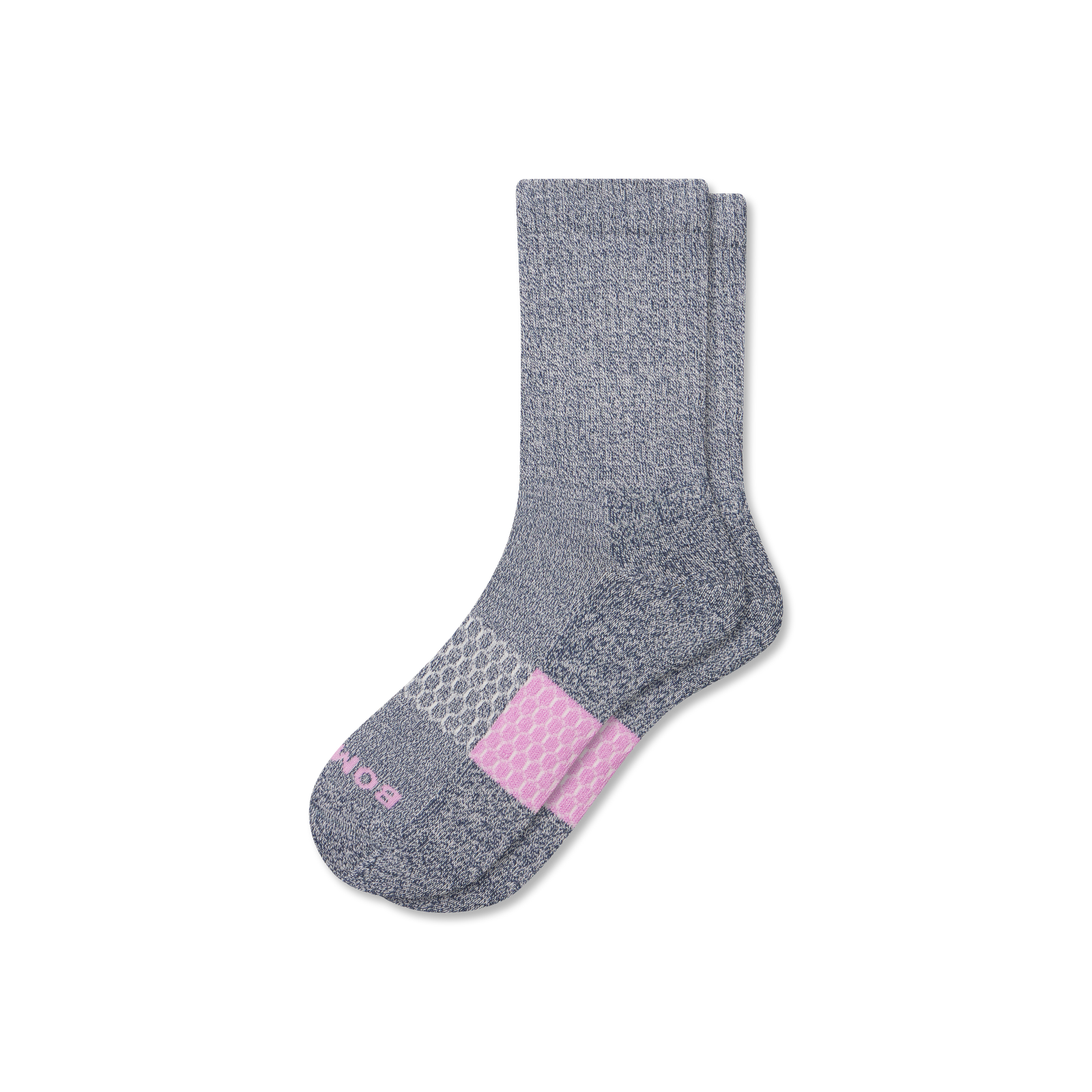 Marl Half Calf Socks - Tidal Navy / Soft White L [8860]
