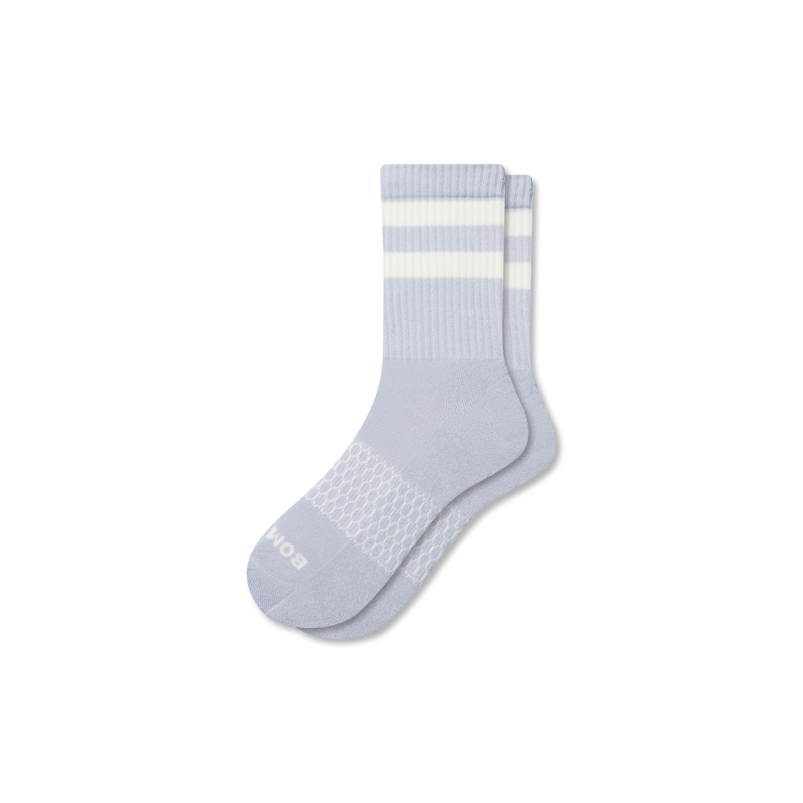 Women's Vintage Stripes Half Calf Socks - sky sail blue L [8889]