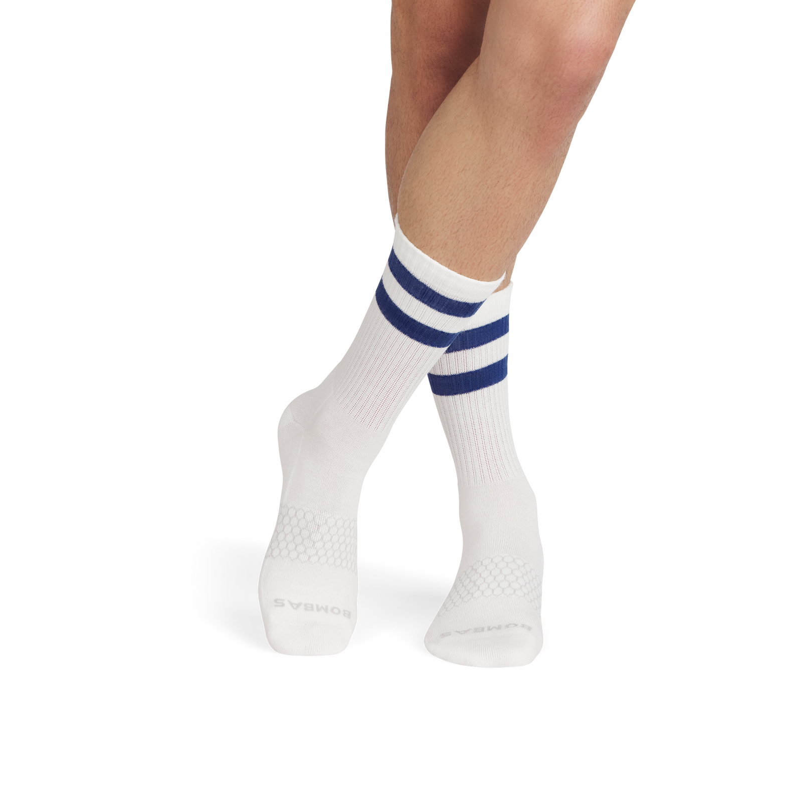 Vintage Stripes Half Calf Sock - oyster blue MO1 [8889]