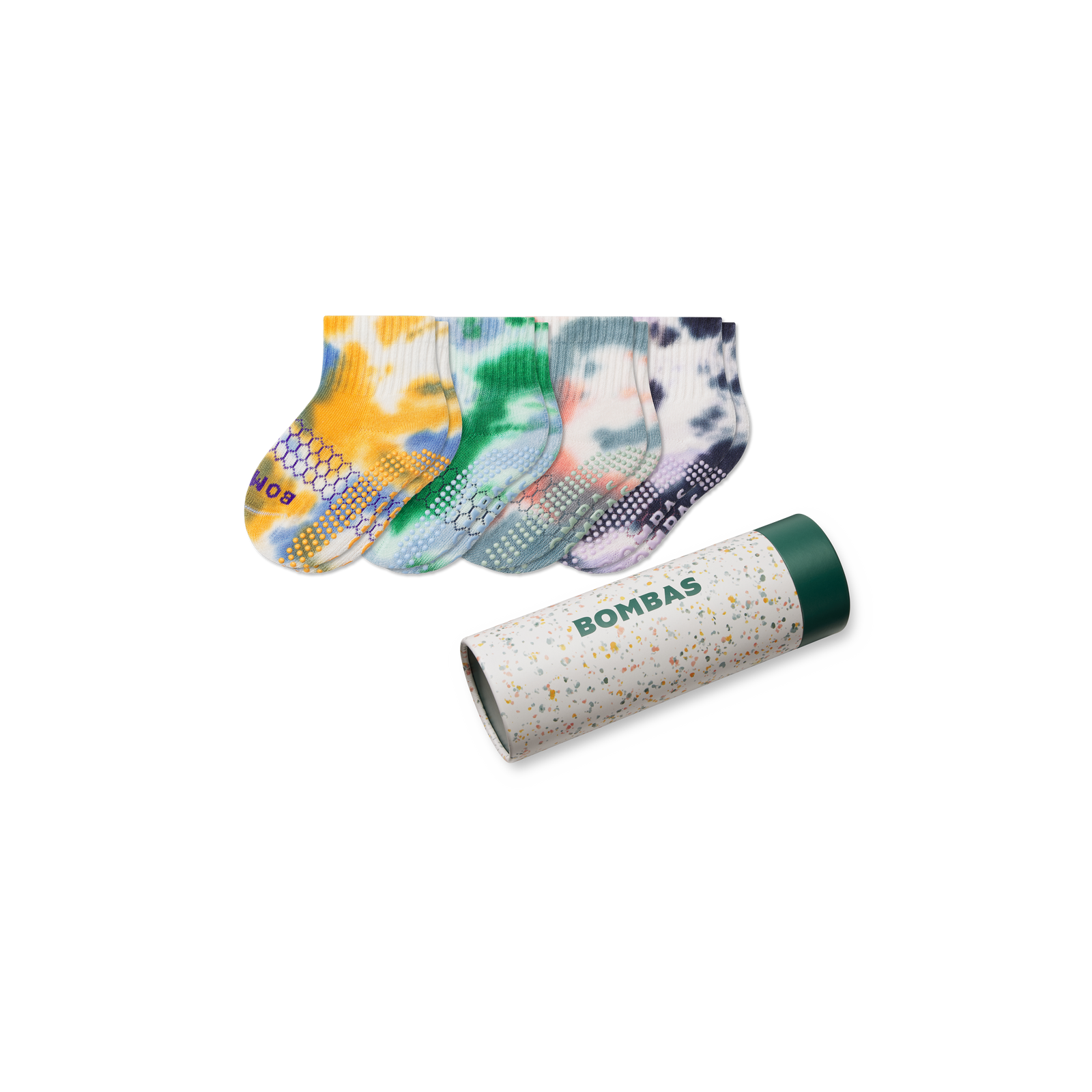 Toddler Celebration Gripper Calf Sock 4-Pack Gift Box - Tie-Dye Mix L [8914]