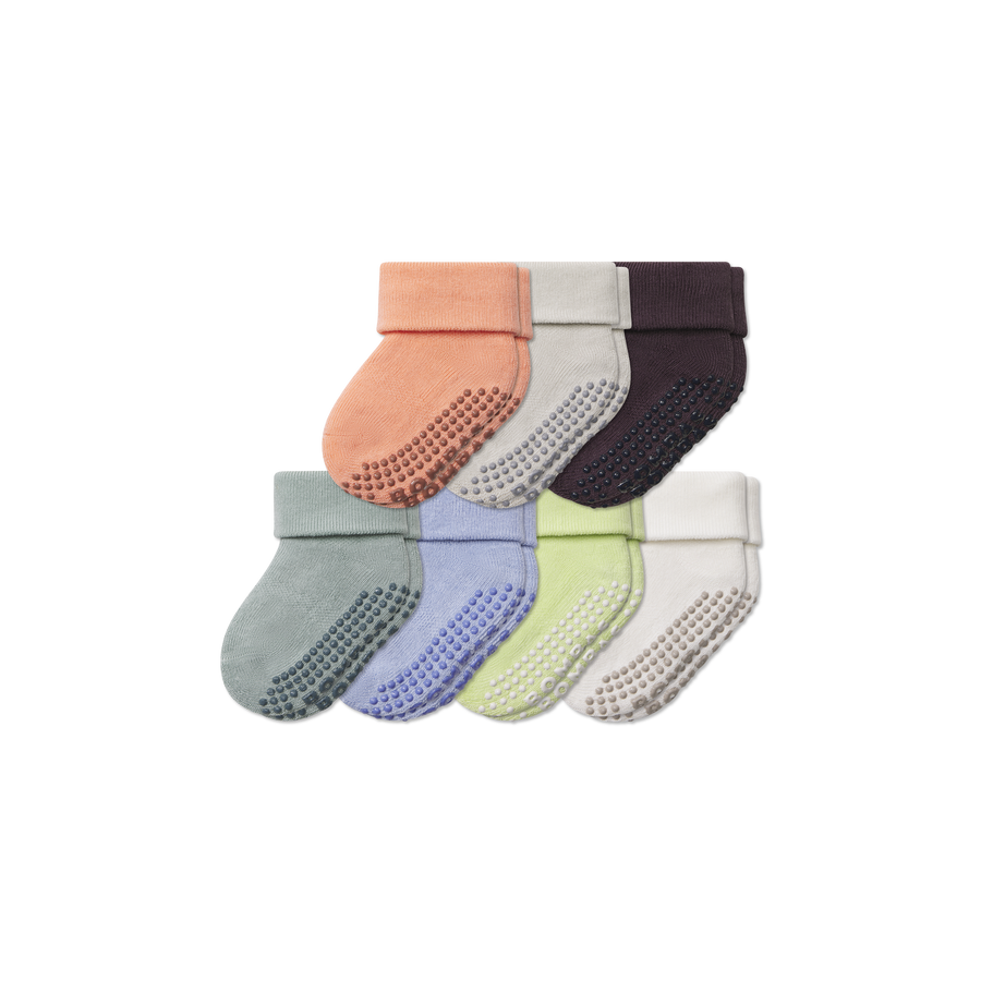 Baby Week of Bombas Gripper Calf Sock 7-Pack (6-12 Months) - Daily School Step