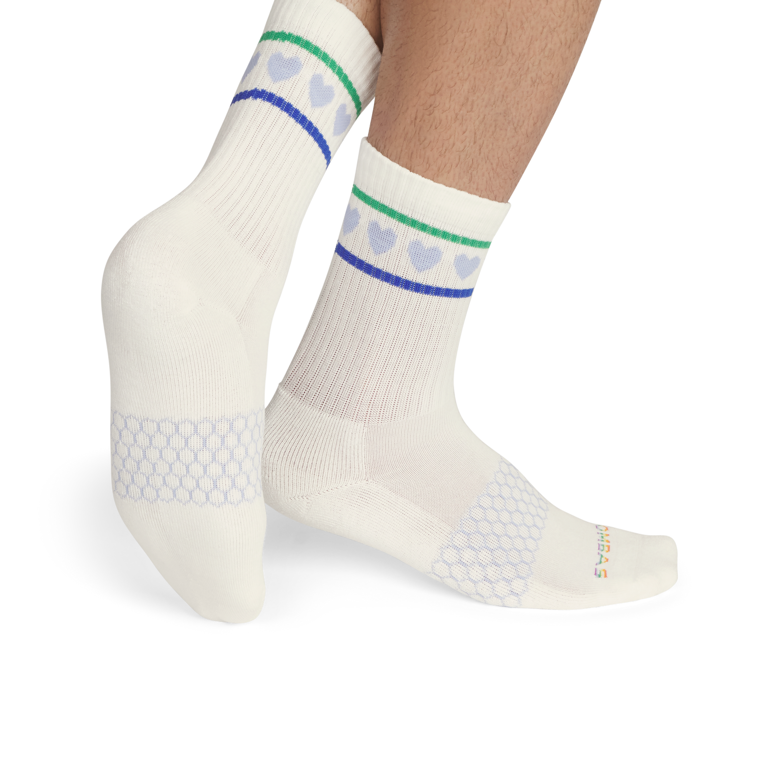 Pride Half-Calf Sock 4-Pack - grape jam L [8898]