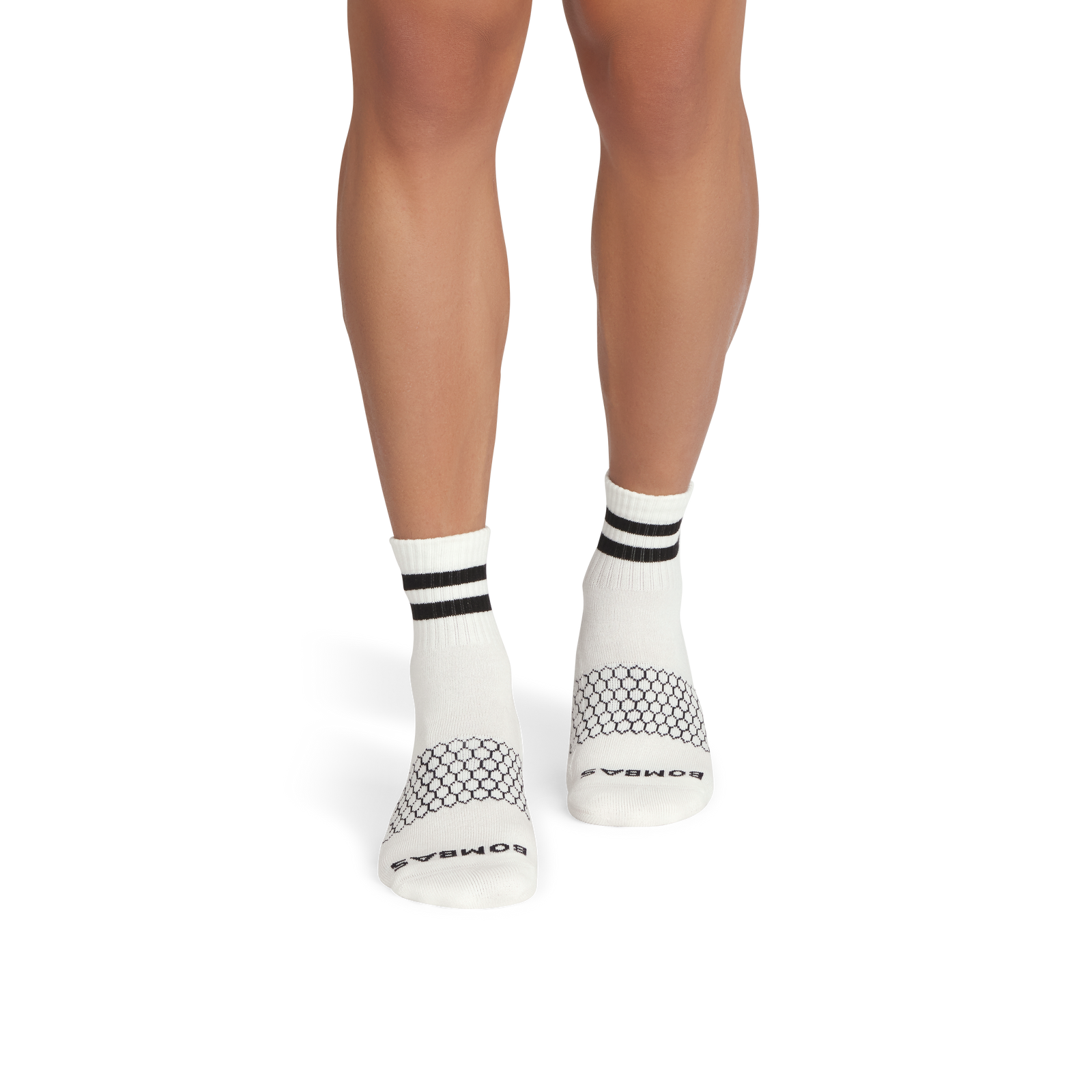 Quarter Socks - soft white black MO1 [9006]