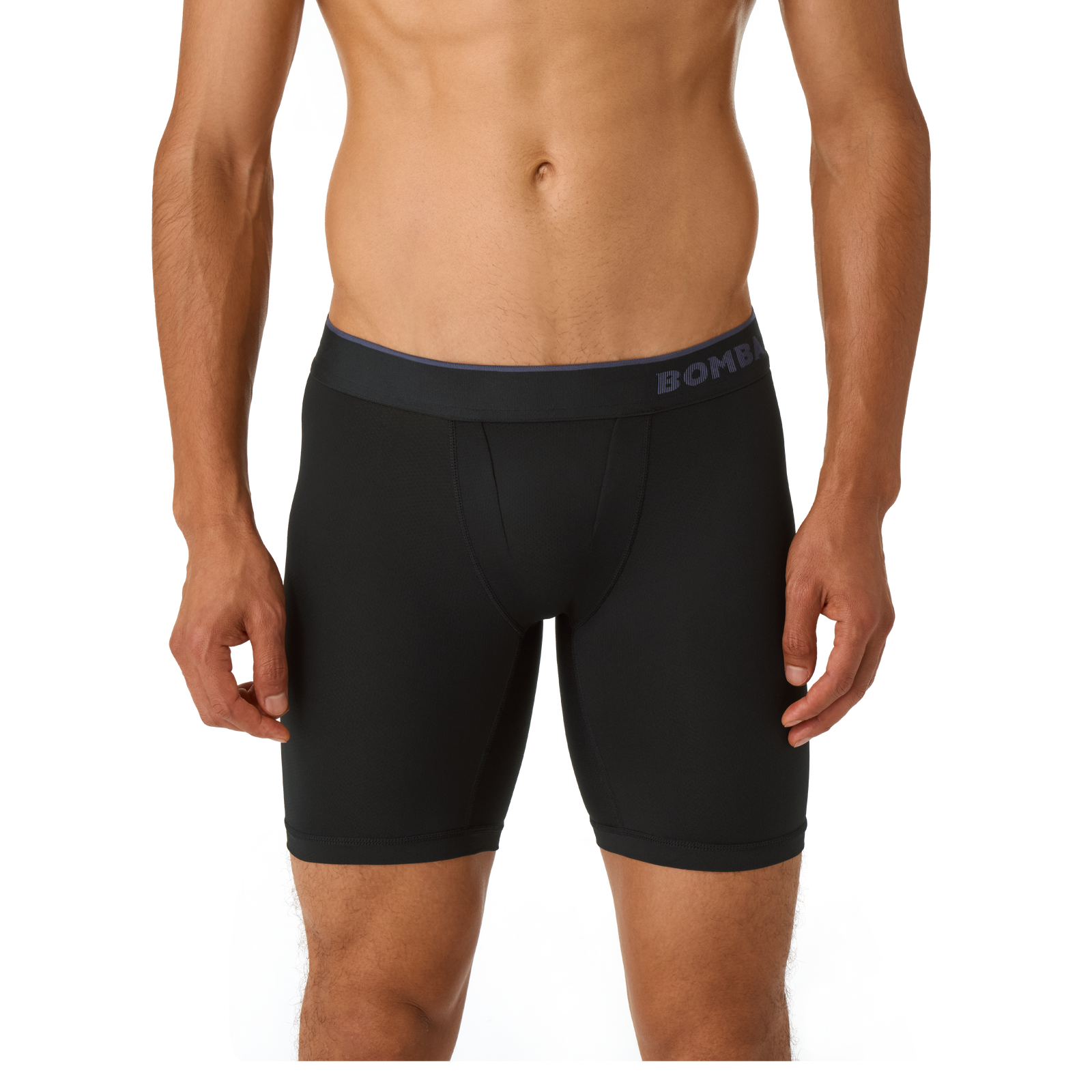 Men's Sport Flyless Boxer Brief - black MO1 [9048]