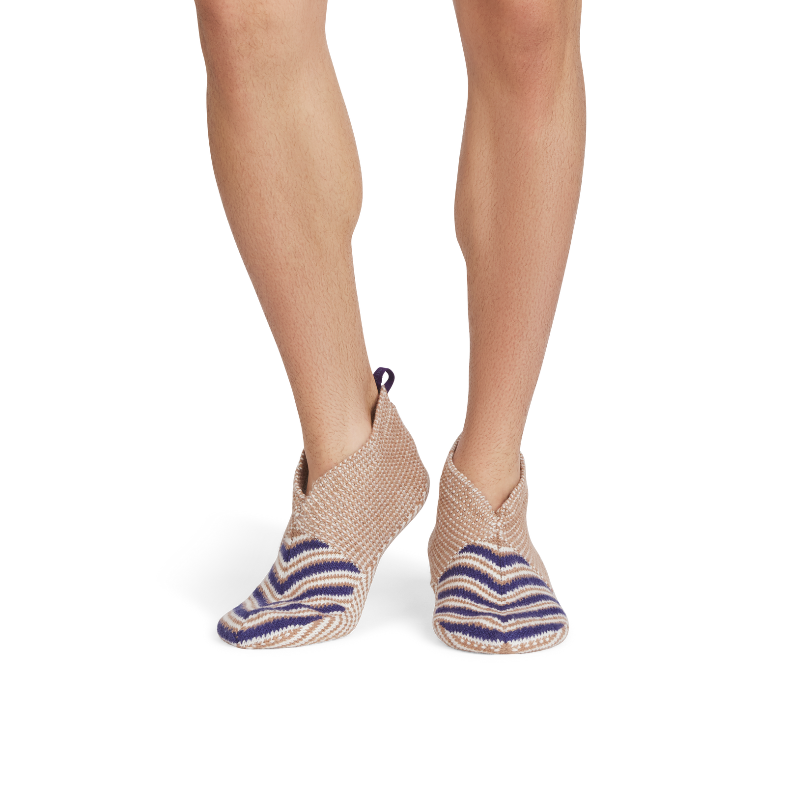 Adult Chevron Gripper Slipper - Deep Tan MO1 [9066]