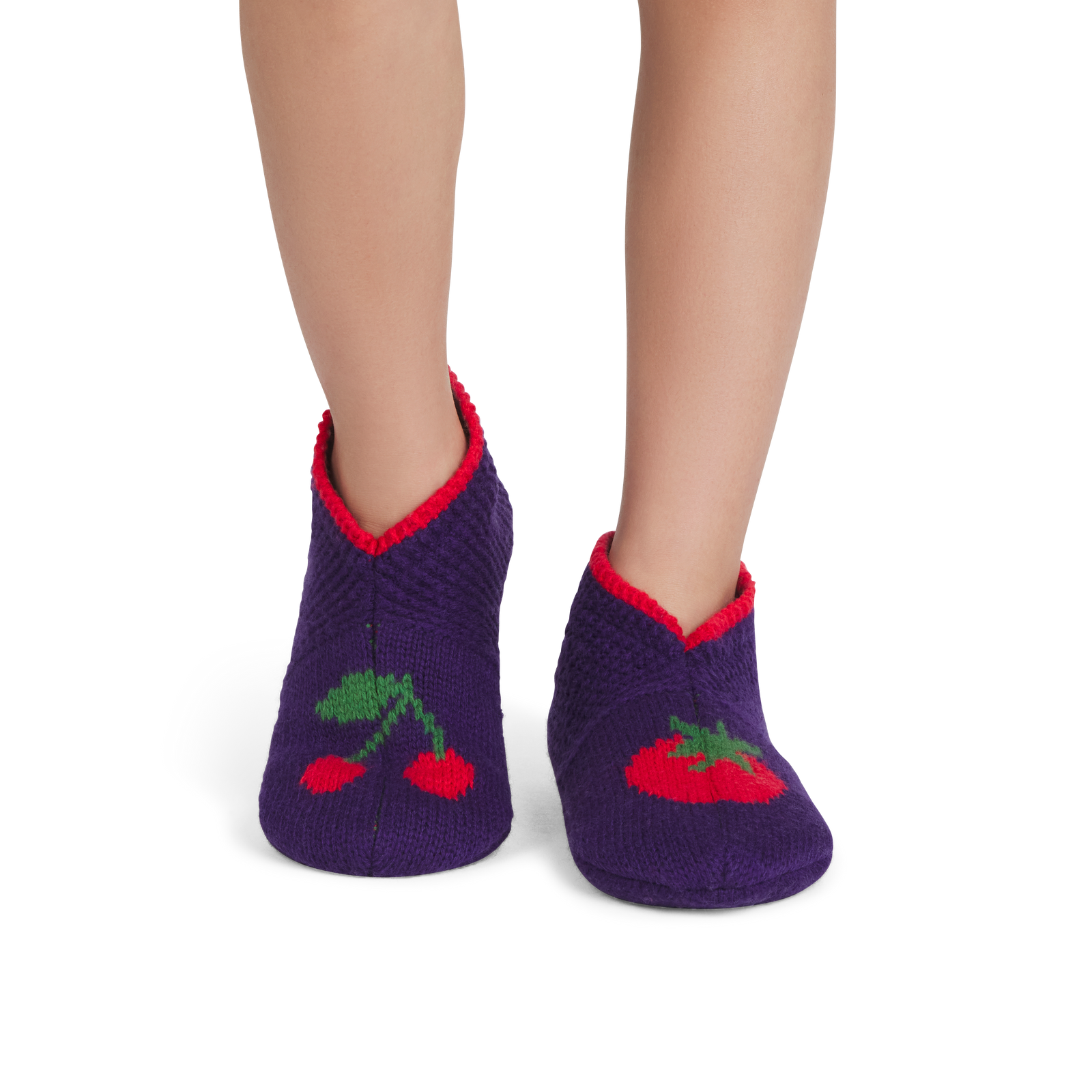 Youth Patterned Gripper Slipper - Cherry Tomato Y1 [9068]
