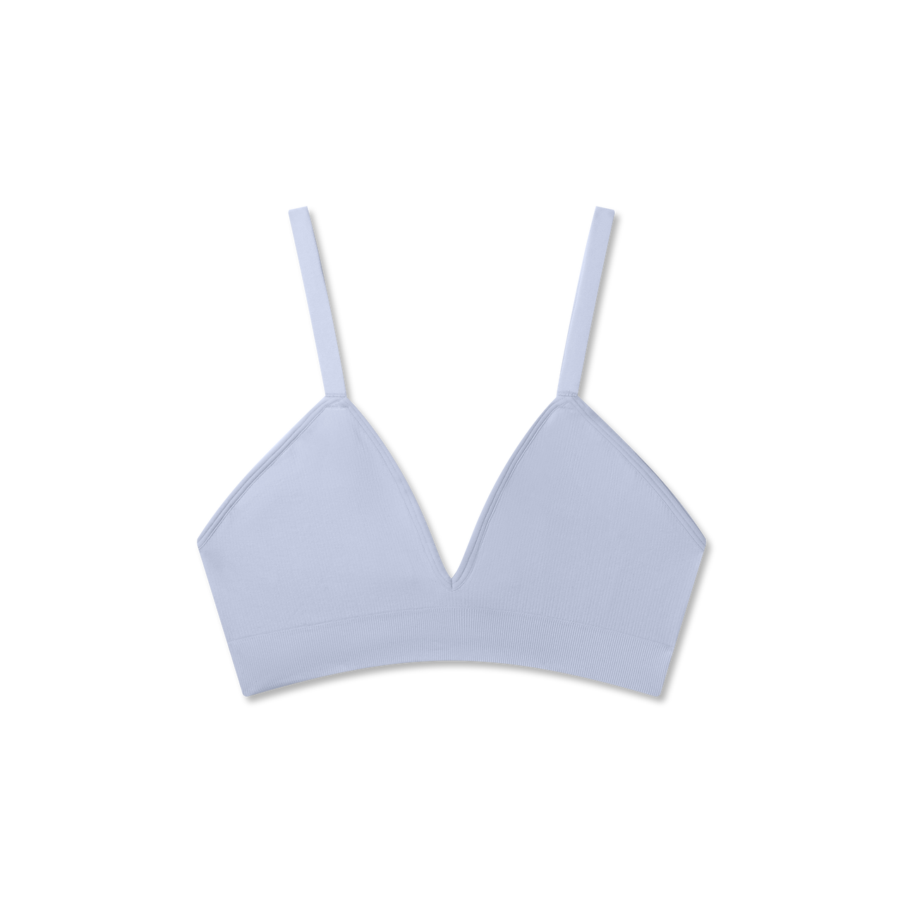 Women's Seamless Triangle Bralette - Sky Sail Blue L [9112]