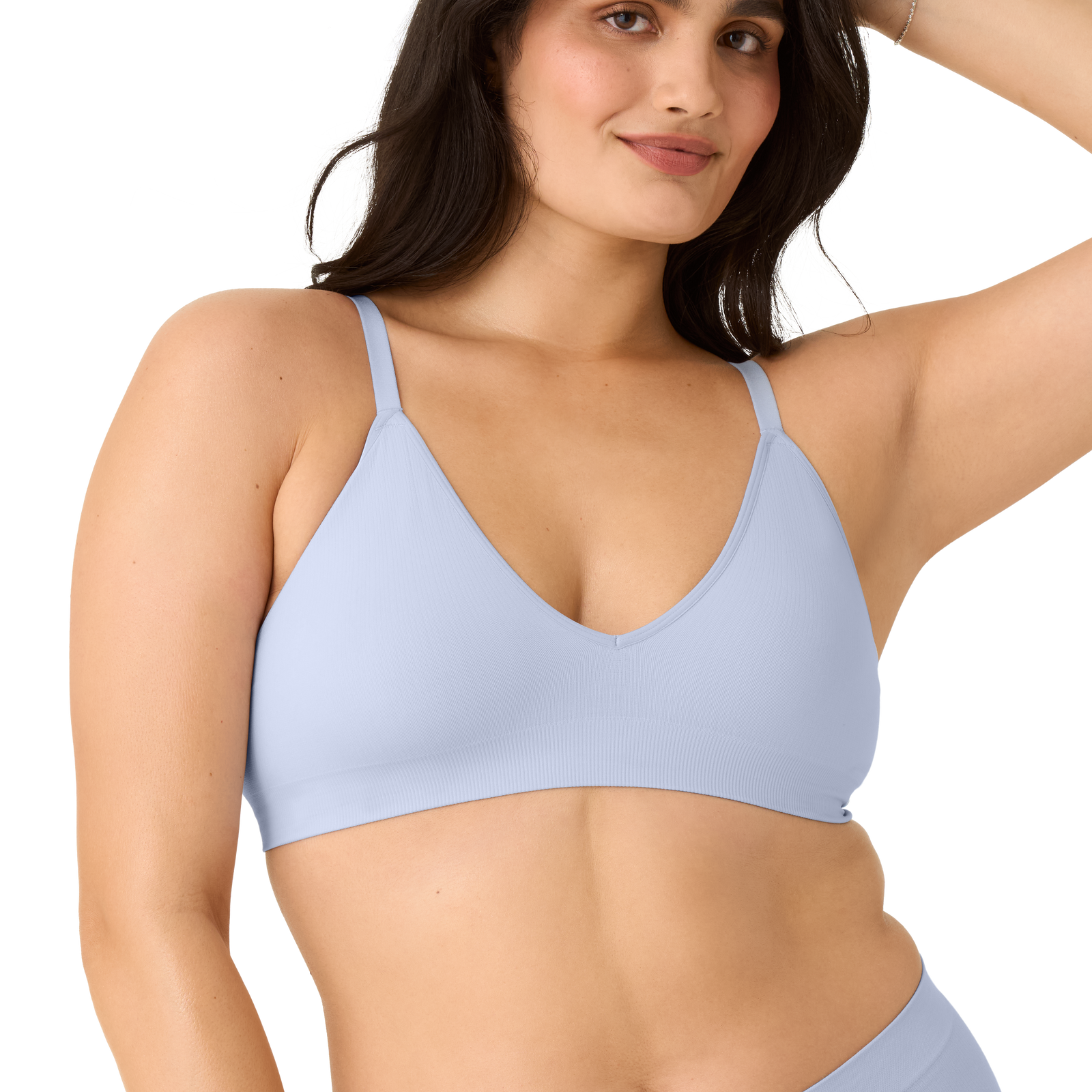 Women's Seamless Triangle Bralette - Sky Sail Blue WO1 [9112]