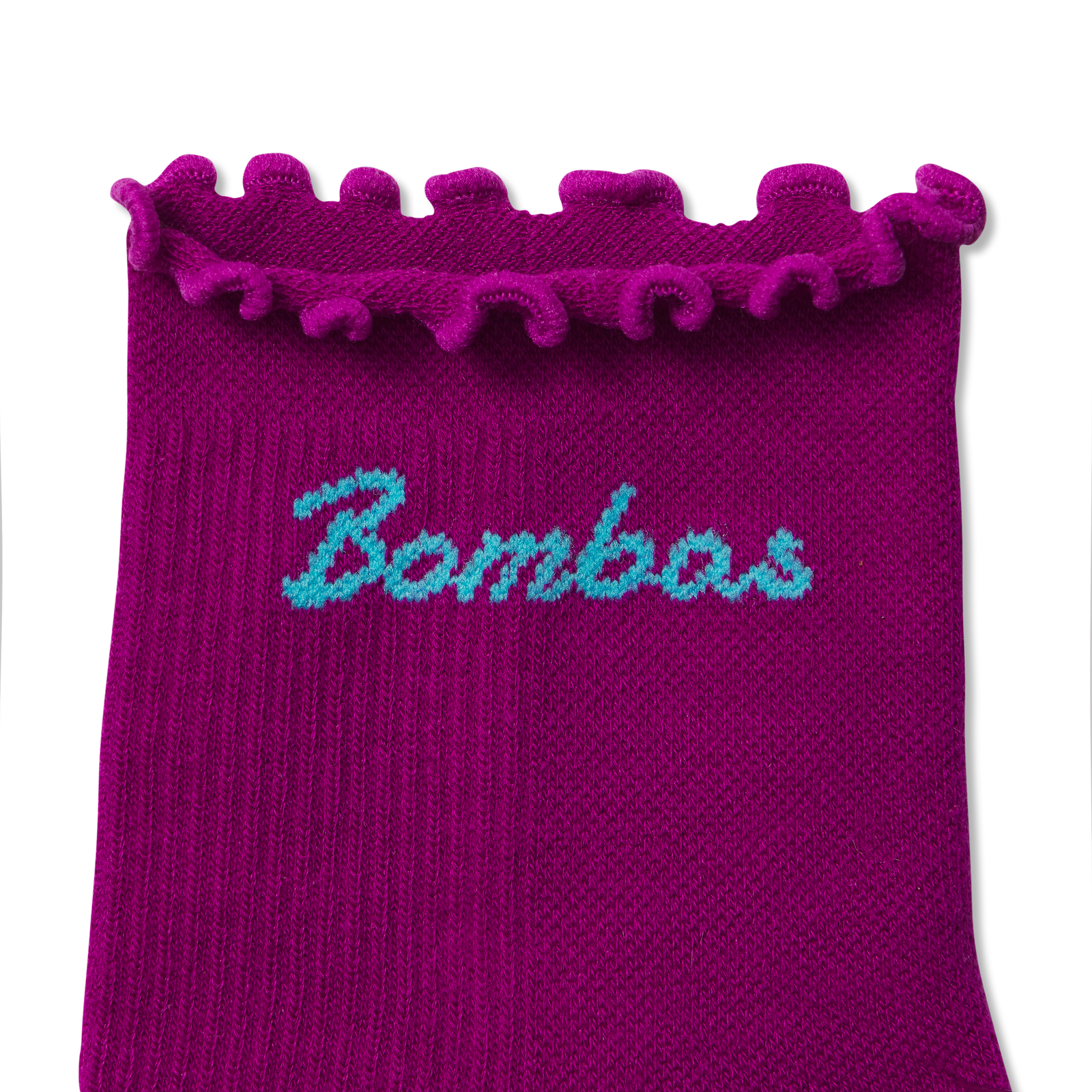 Ruffle Athletic Quarter Socks - vivid magenta Detail [9161]