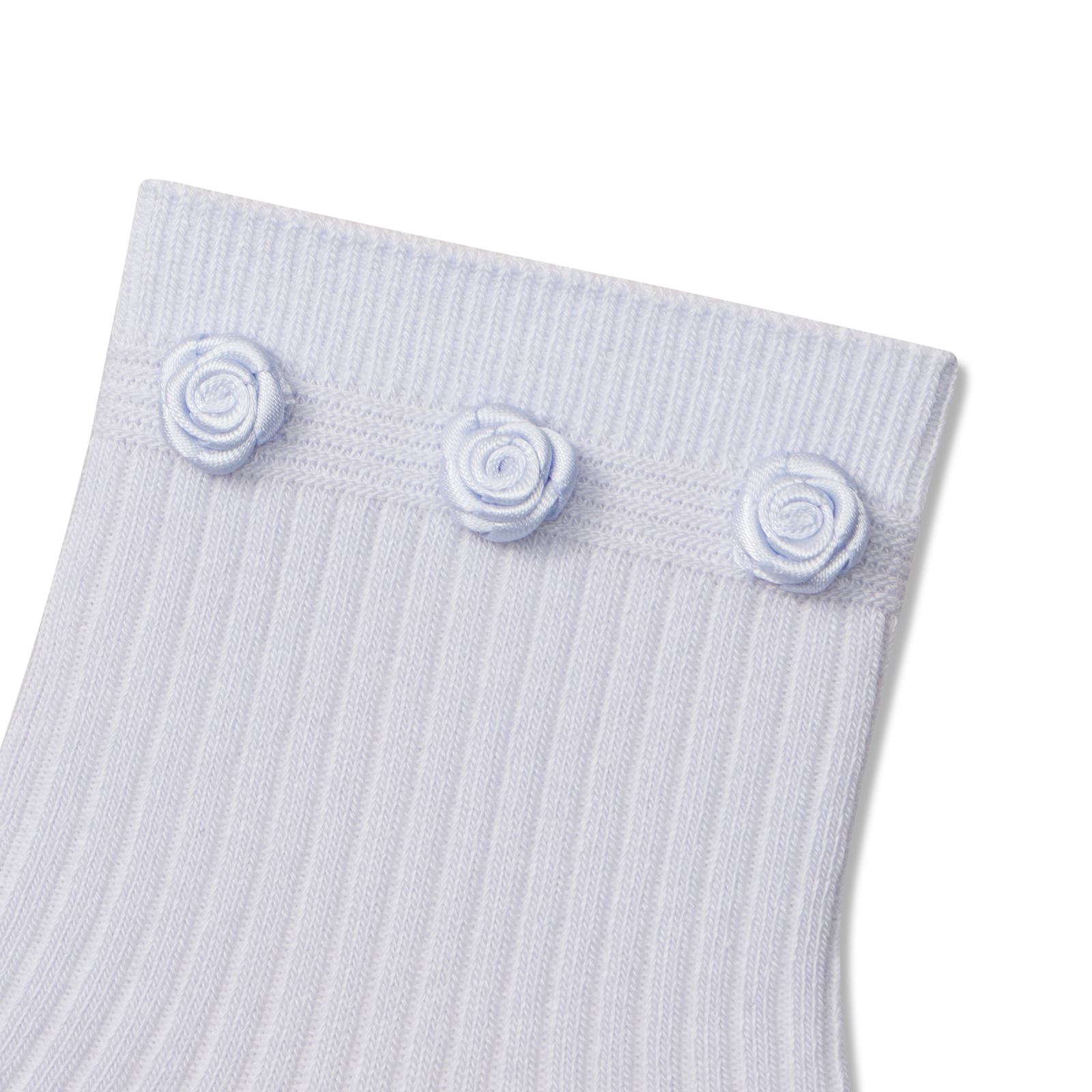 Lightweight Rosette Quarter Socks - Halo Blue Detail [9368]