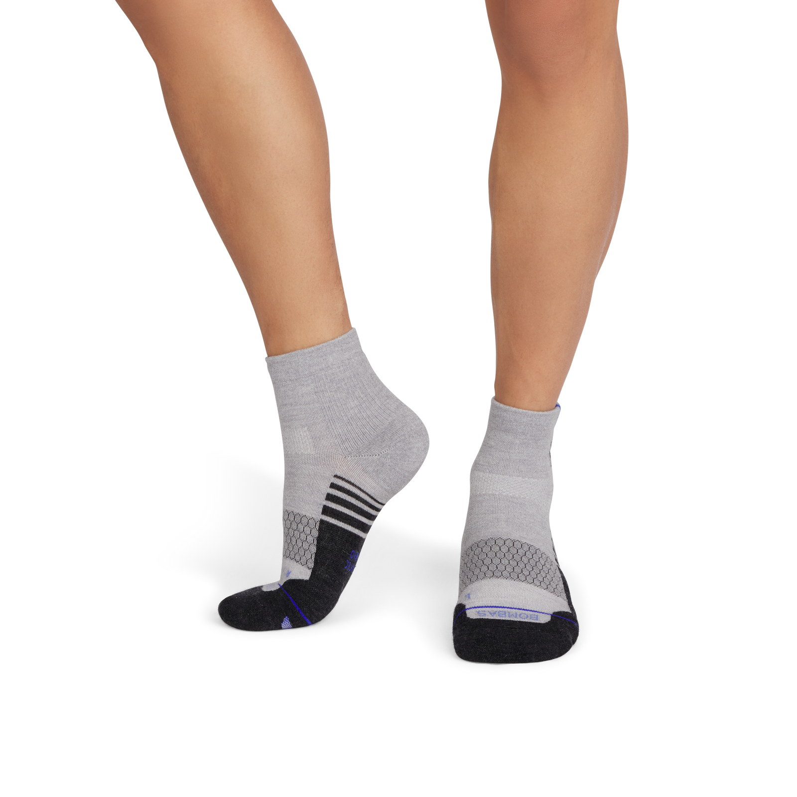 Merino Wool Blend Athletic Quarter Socks - meteor white MO1 [9712]