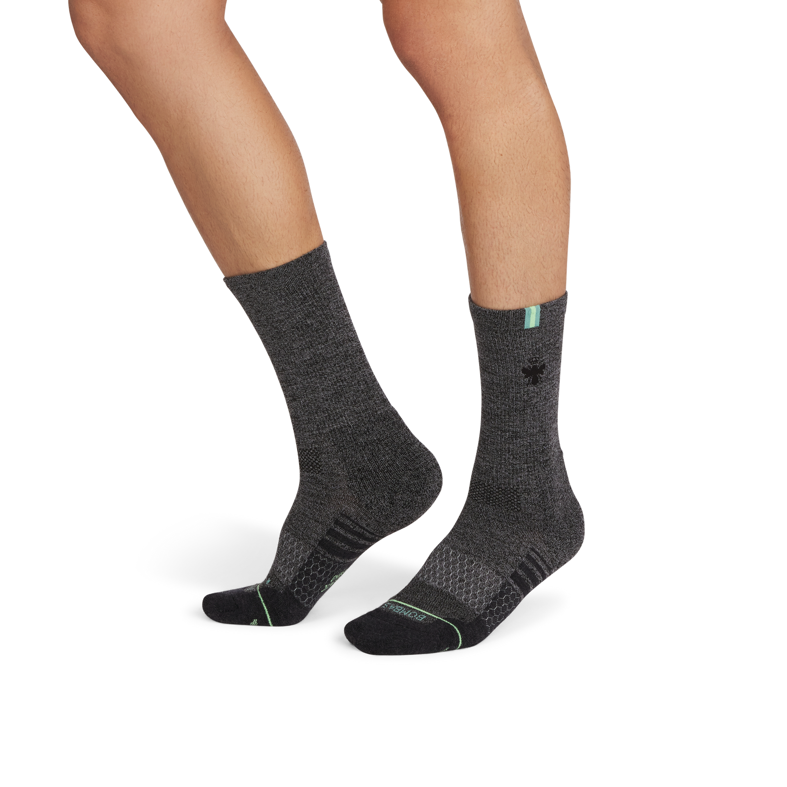 Merino Wool Blend Athletic Calf Socks - meteor MO1 [9713]
