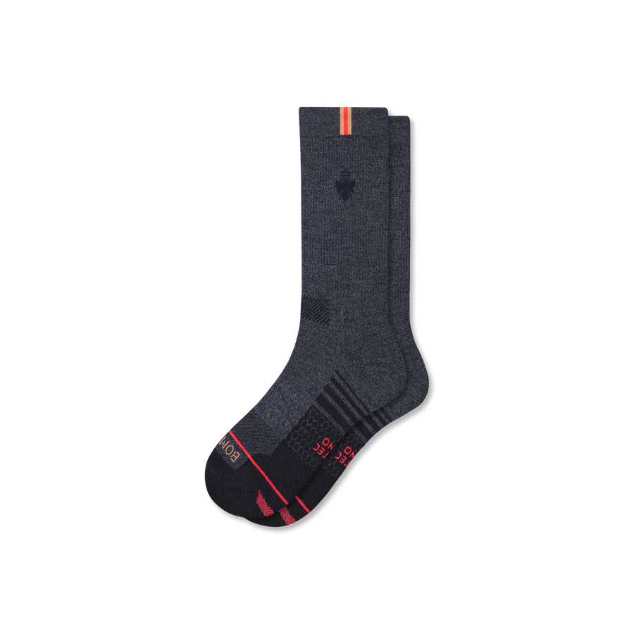 Men's Merino Wool Blend Run Calf Socks - Active Office Step
