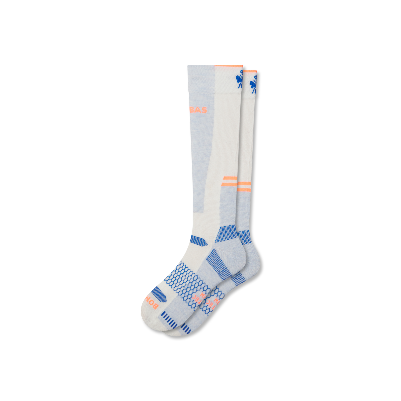 Mid-Cushion Merino Wool Ski & Snowboard Socks - blue whisper L [9714]
