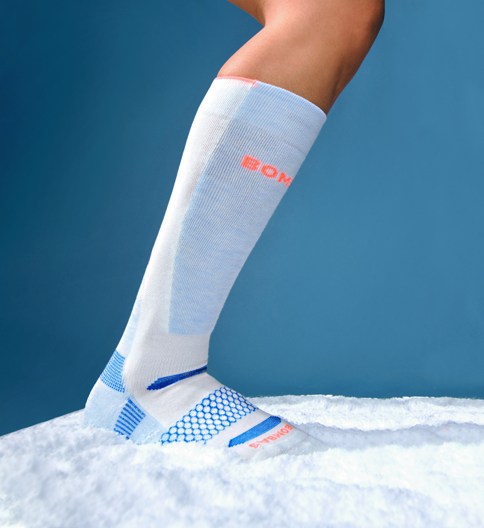 Mid-Cushion Merino Wool Ski & Snowboard Socks - blue whisper [LIFESTYLE] [9714]