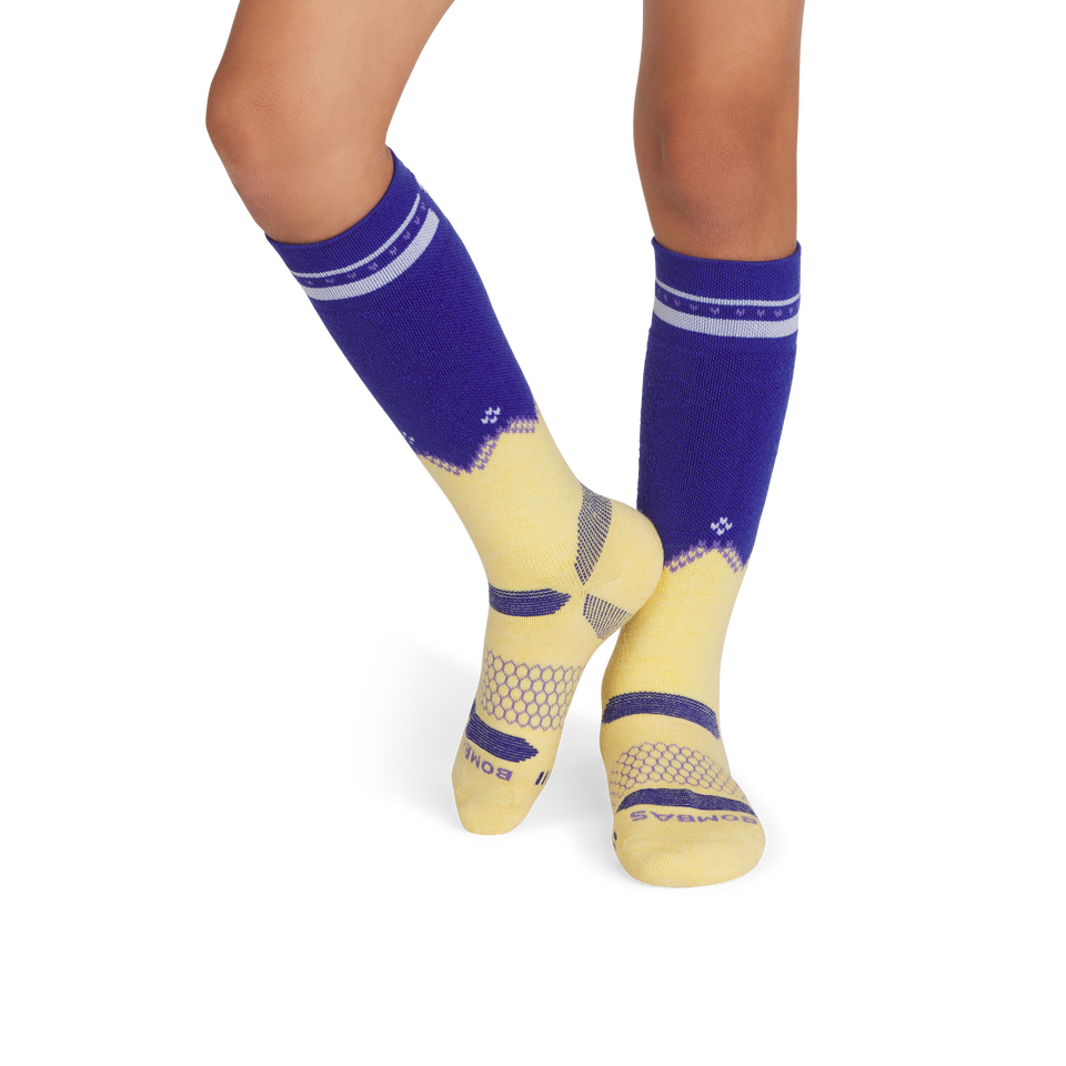 Full-Cushion Merino Wool Ski & Snowboard Socks - royal blue YO1 [9715]