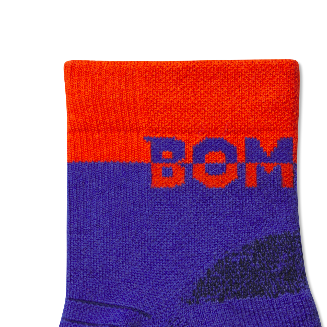 Merino Wool Blend Hiking Quarter Socks - lava blue Detail [9718]