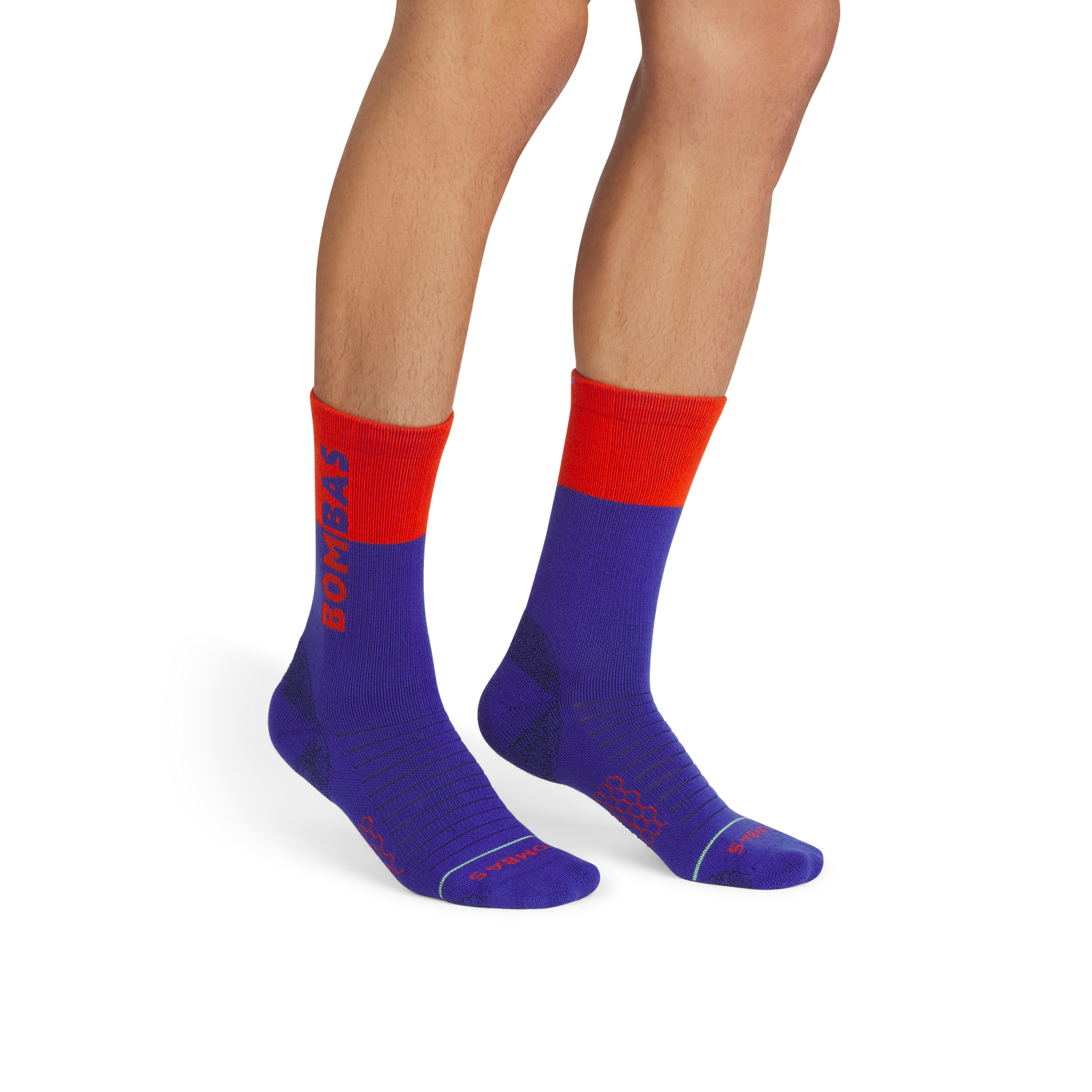 Merino Wool Blend Hiking Calf Socks - lava blue MO1 [9719]