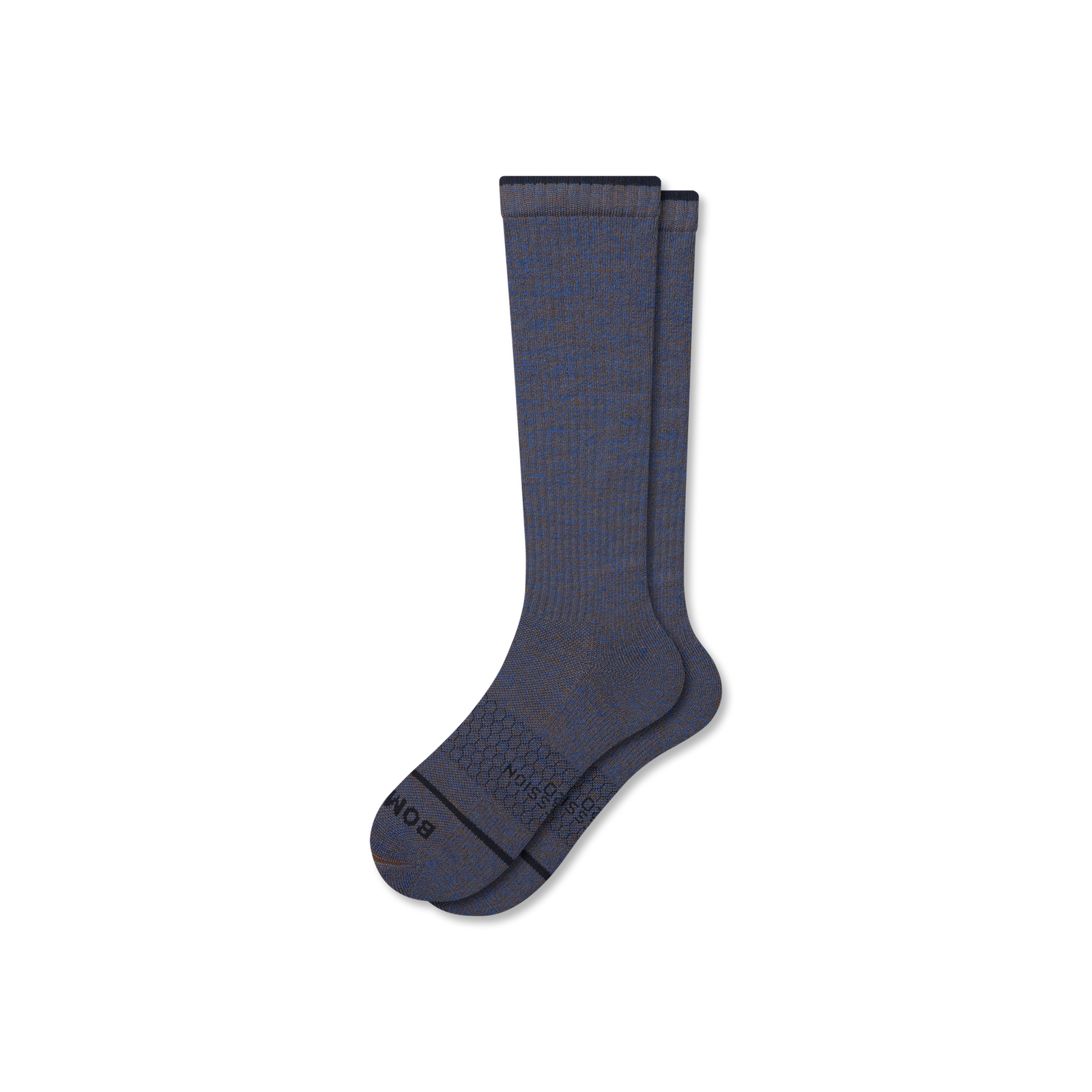 Merino Wool Everyday Compression Socks (15-20mmHg) - dusted cocoa midnight navy L [9821]