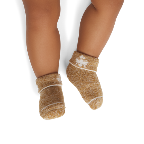 Merino Wool Blend Calf Sock - desert khaki BOM1